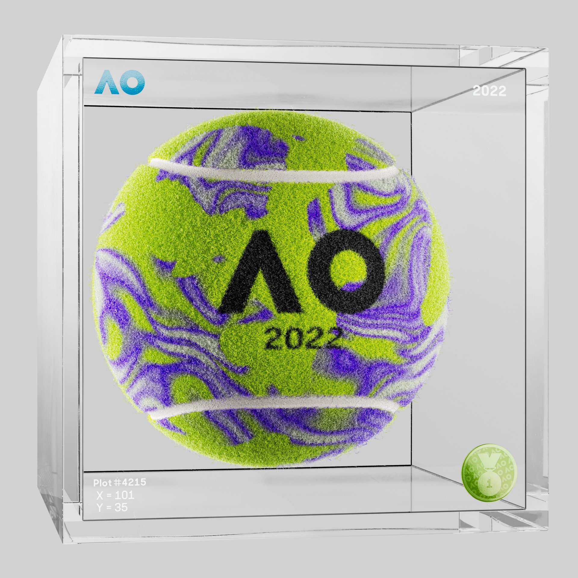 The Australian Open - The Australian Open Art Ball - AO Art Ball #3234 - NFT # 3234
