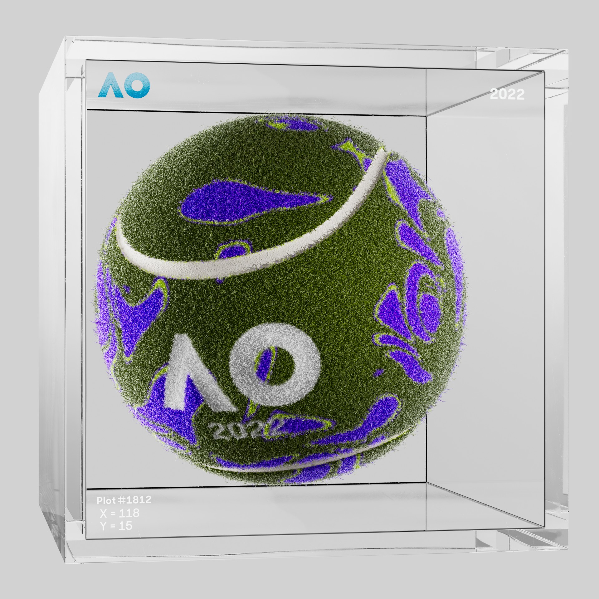 The Australian Open - The Australian Open Art Ball - AO Art Ball #3236 - NFT # 3236