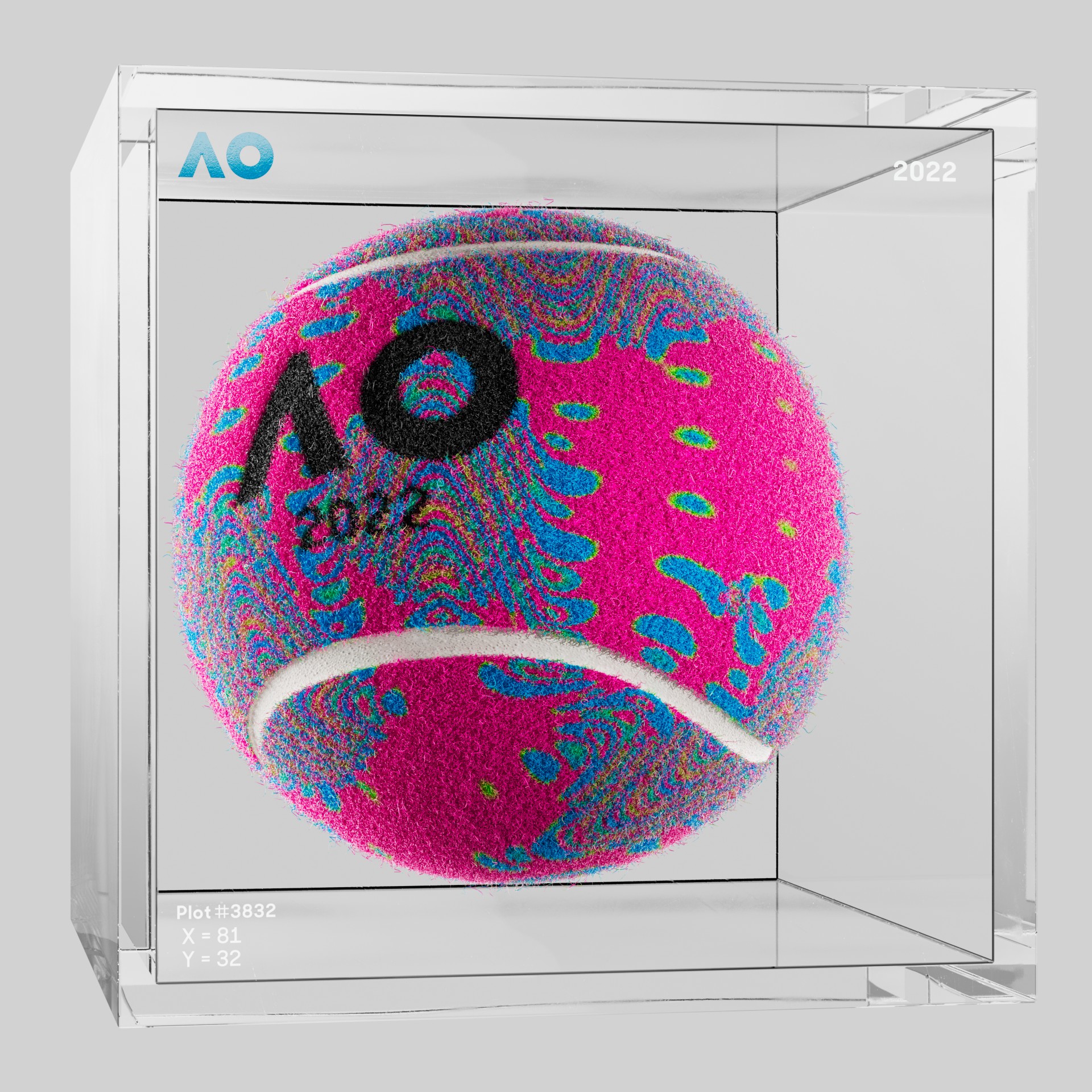 The Australian Open - The Australian Open Art Ball - AO Art Ball #324 - NFT # 324
