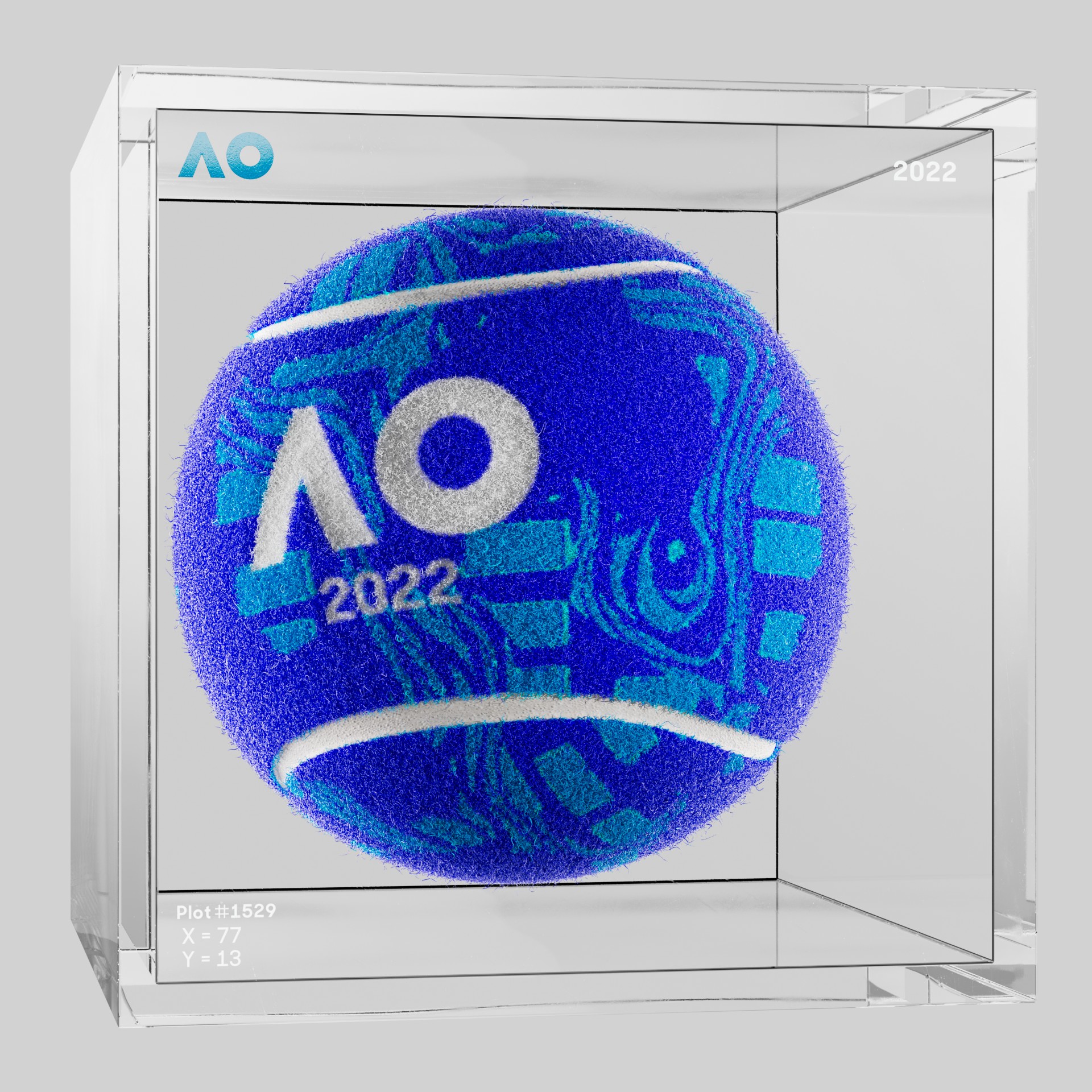 The Australian Open - The Australian Open Art Ball - AO Art Ball #3240 - NFT # 3240