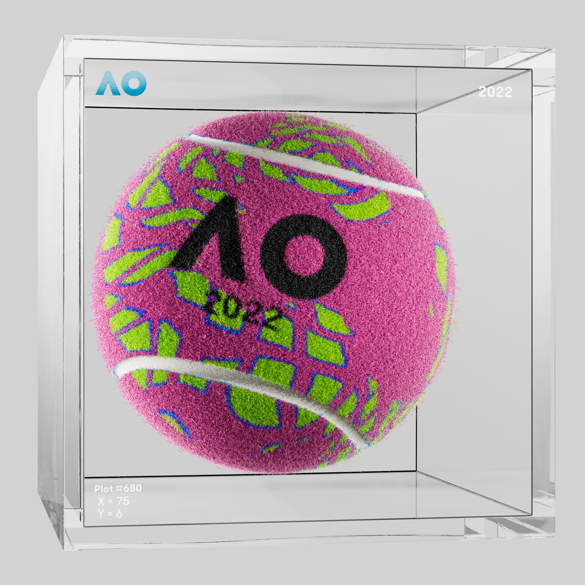 The Australian Open - The Australian Open Art Ball - AO Art Ball #3241 - NFT # 3241