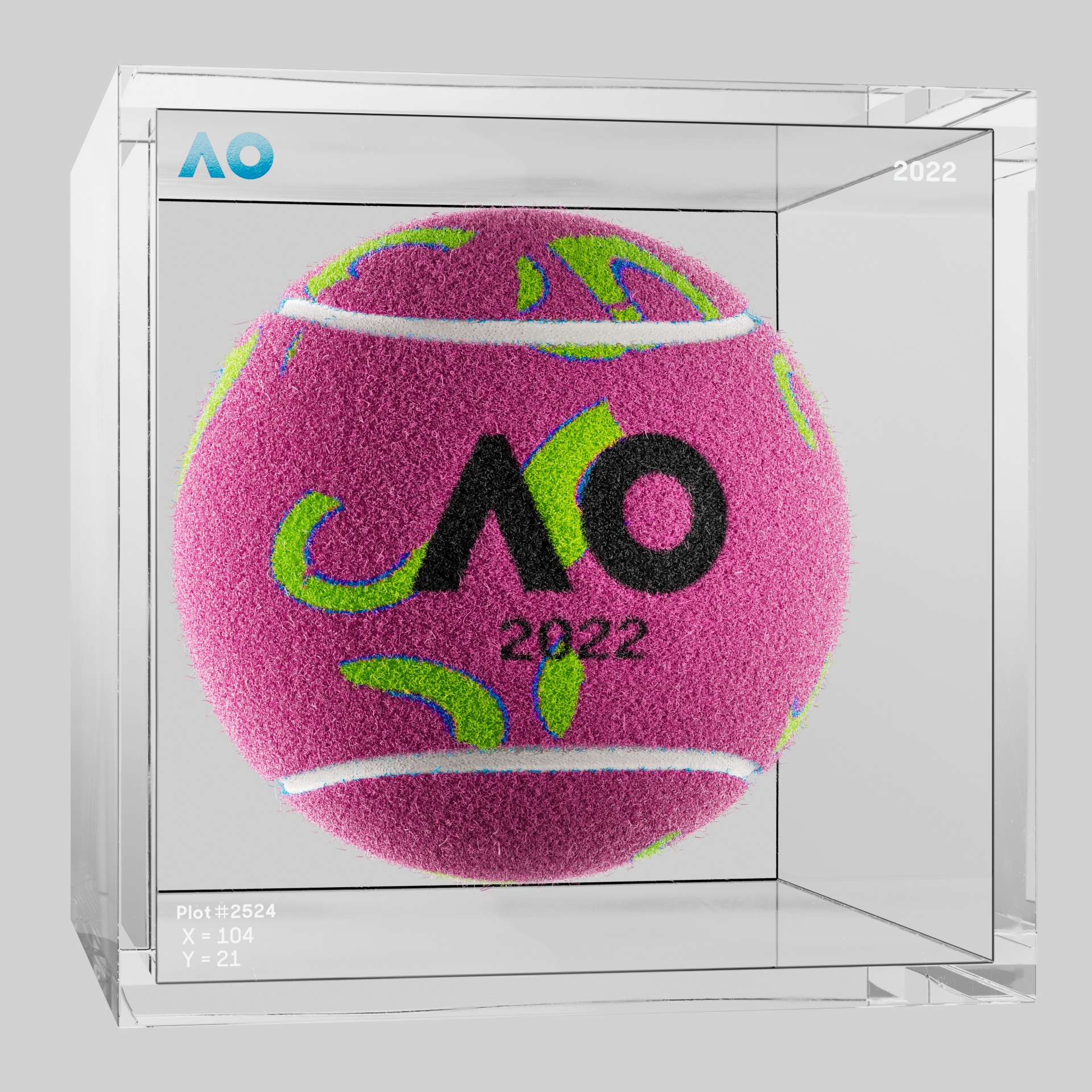 The Australian Open - The Australian Open Art Ball - AO Art Ball #3246 - NFT # 3246