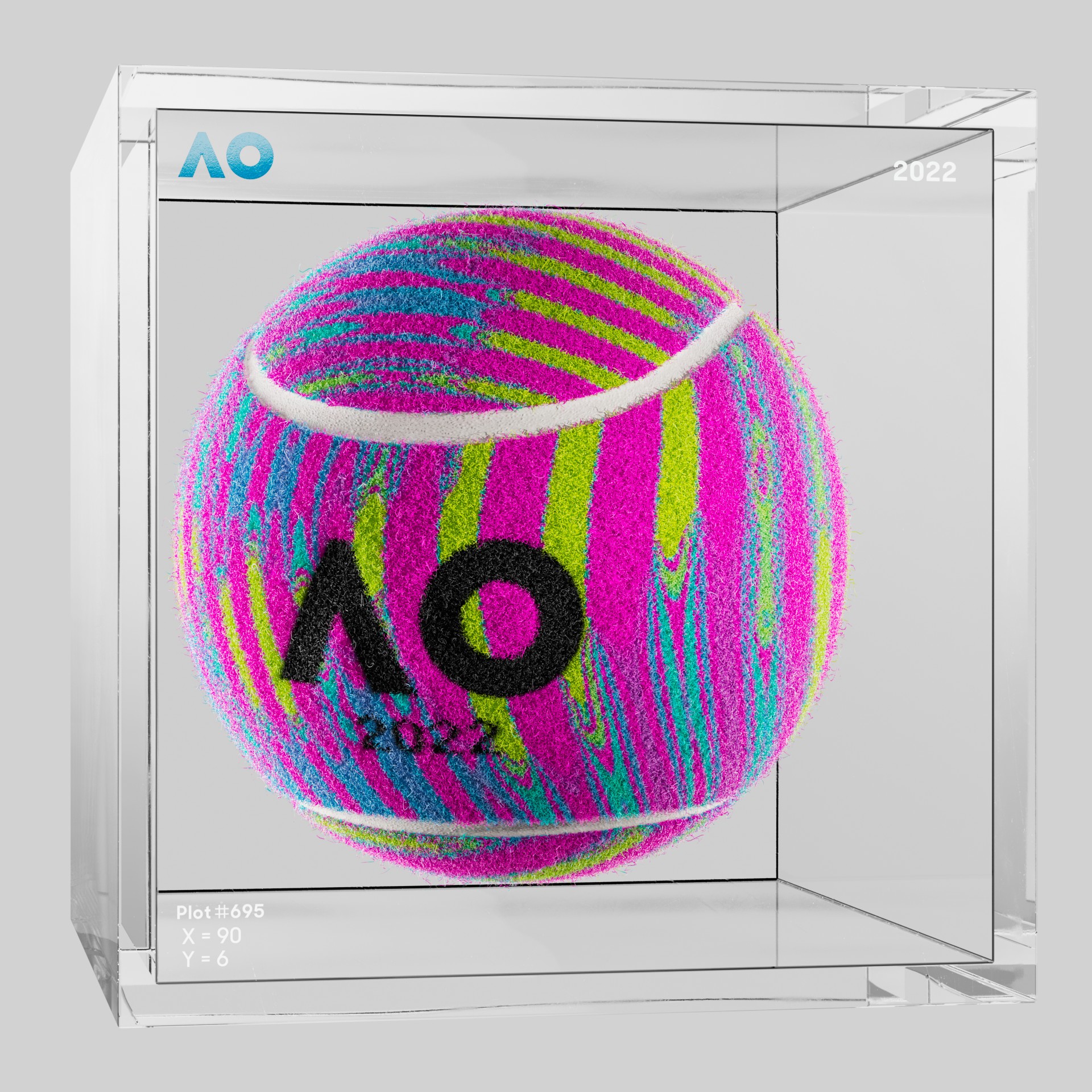 The Australian Open - The Australian Open Art Ball - AO Art Ball #3247 - NFT # 3247