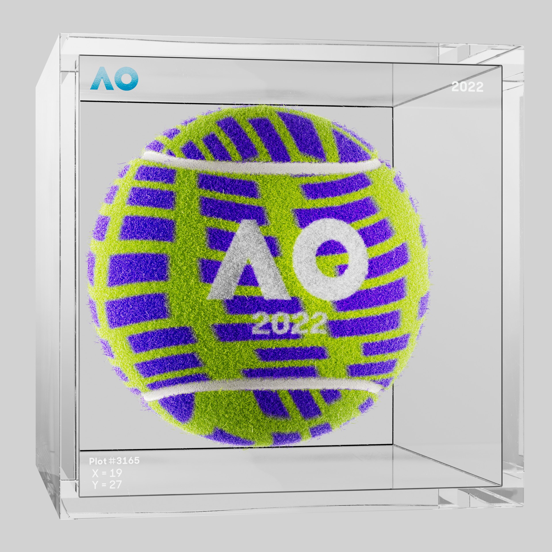 The Australian Open - The Australian Open Art Ball - AO Art Ball #3256 - NFT # 3256