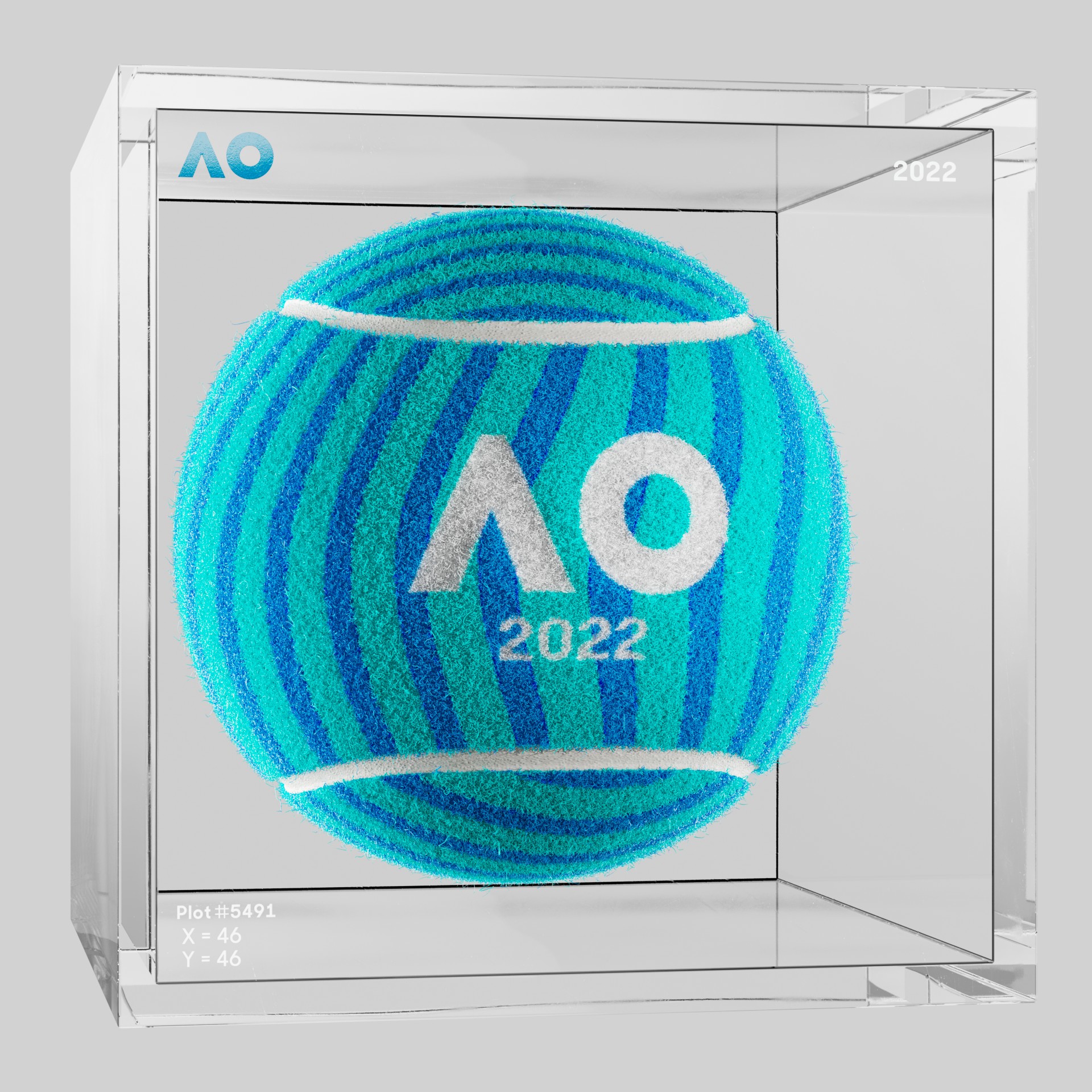 The Australian Open - The Australian Open Art Ball - AO Art Ball #3257 - NFT # 3257