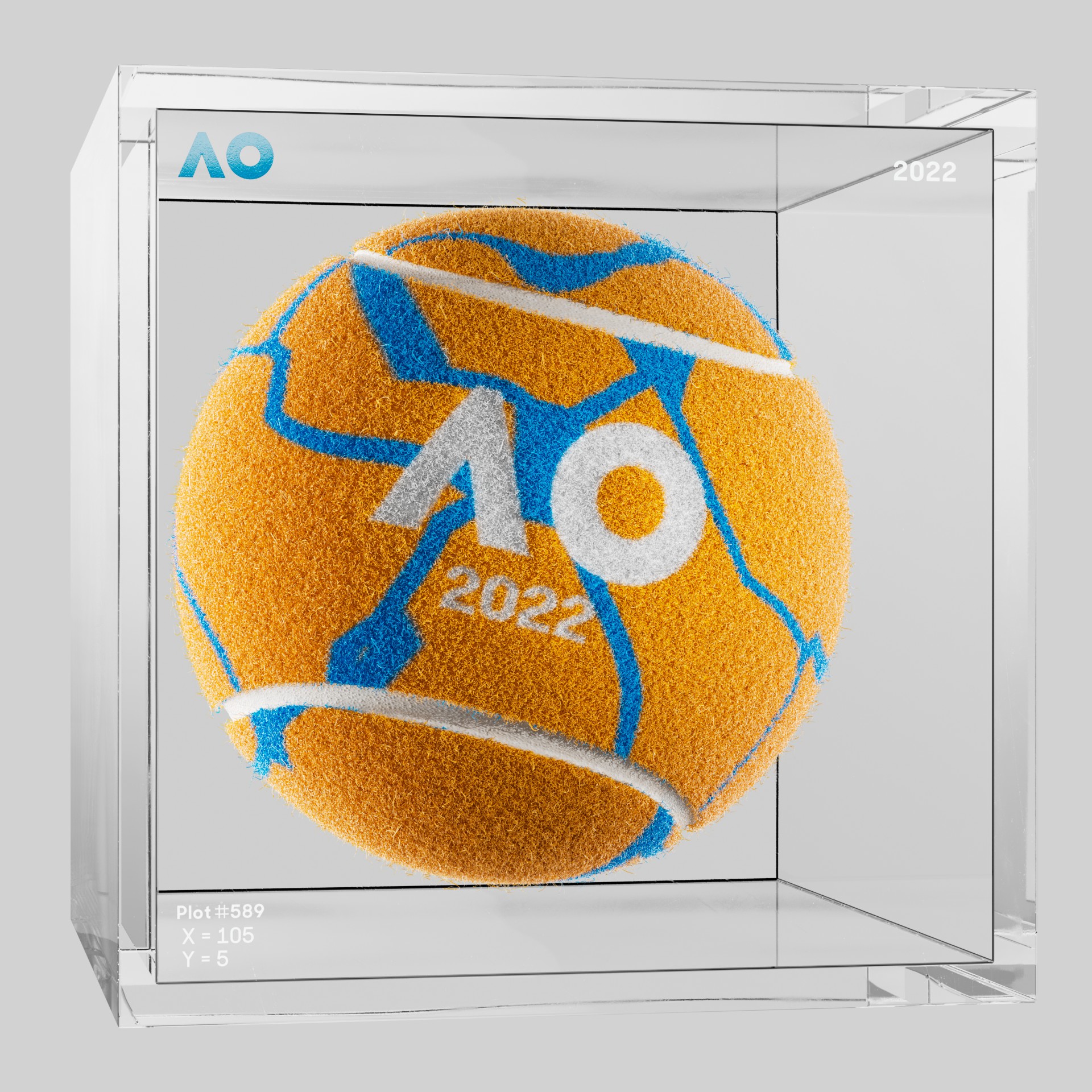 The Australian Open - The Australian Open Art Ball - AO Art Ball #326 - NFT # 326