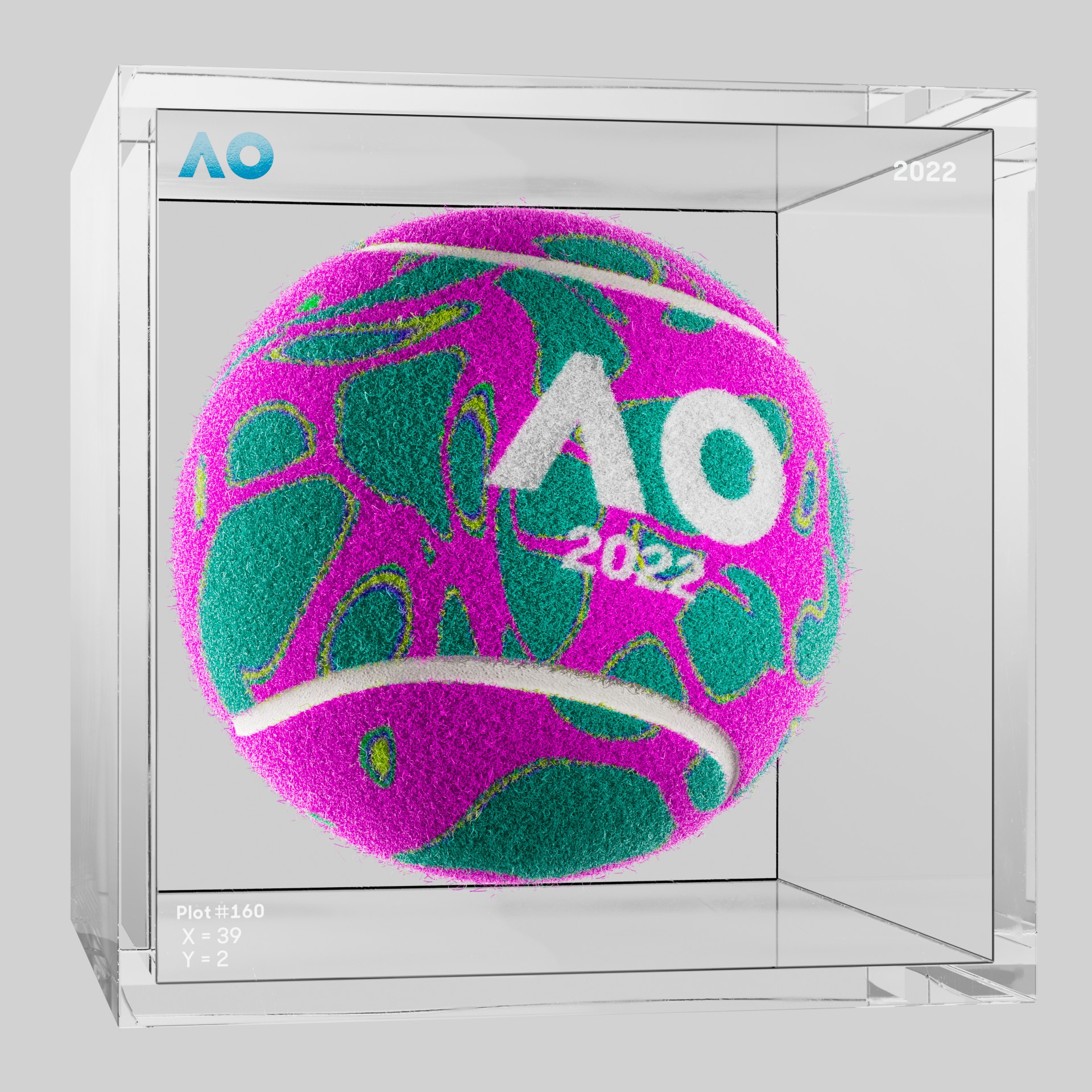 The Australian Open - The Australian Open Art Ball - AO Art Ball #3263 - NFT # 3263