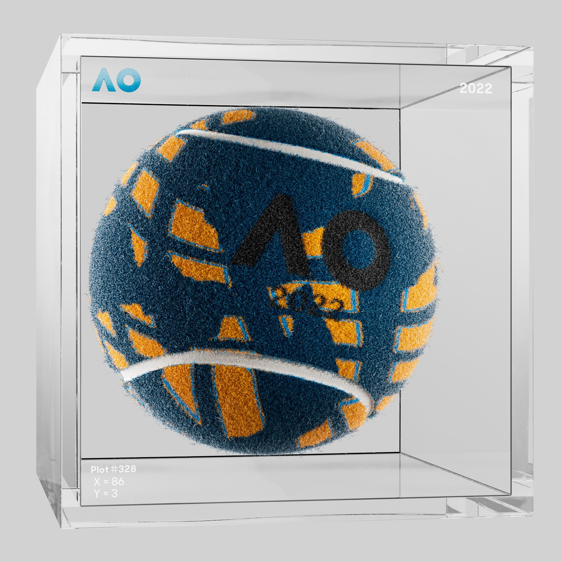 The Australian Open - The Australian Open Art Ball - AO Art Ball #3264 - NFT # 3264