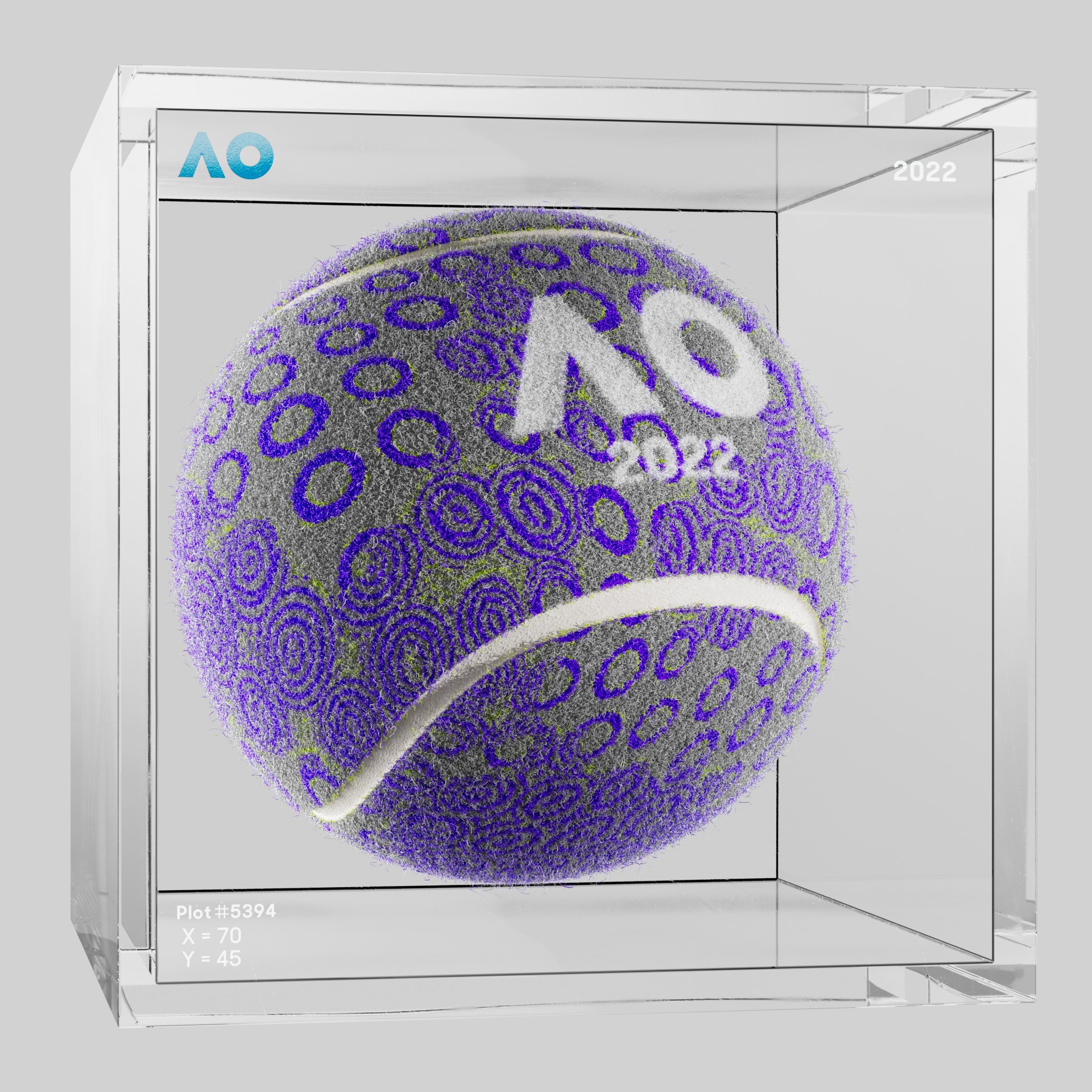 The Australian Open - The Australian Open Art Ball - AO Art Ball #3267 - NFT # 3267