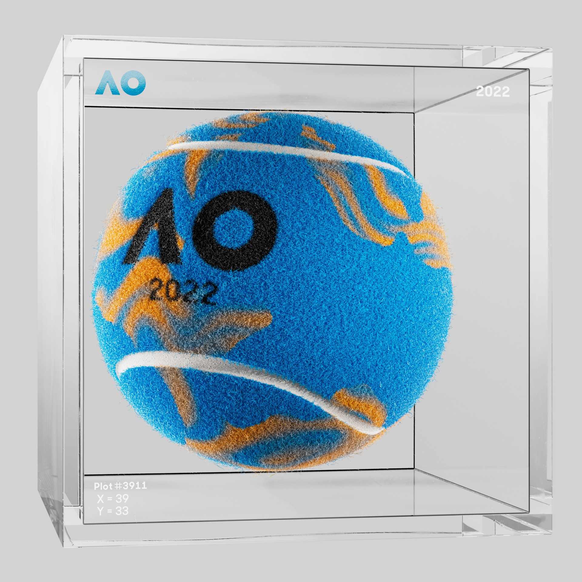 The Australian Open - The Australian Open Art Ball - AO Art Ball #3268 - NFT # 3268