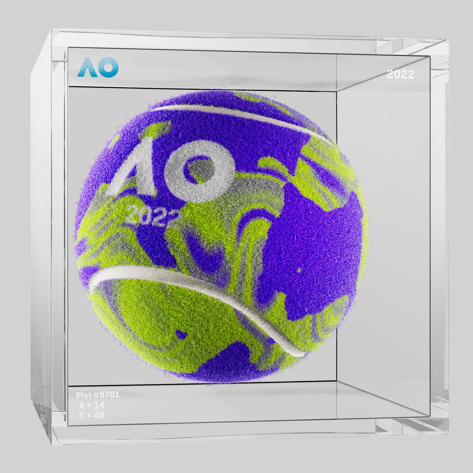 The Australian Open - The Australian Open Art Ball - AO Art Ball #3269 - NFT # 3269