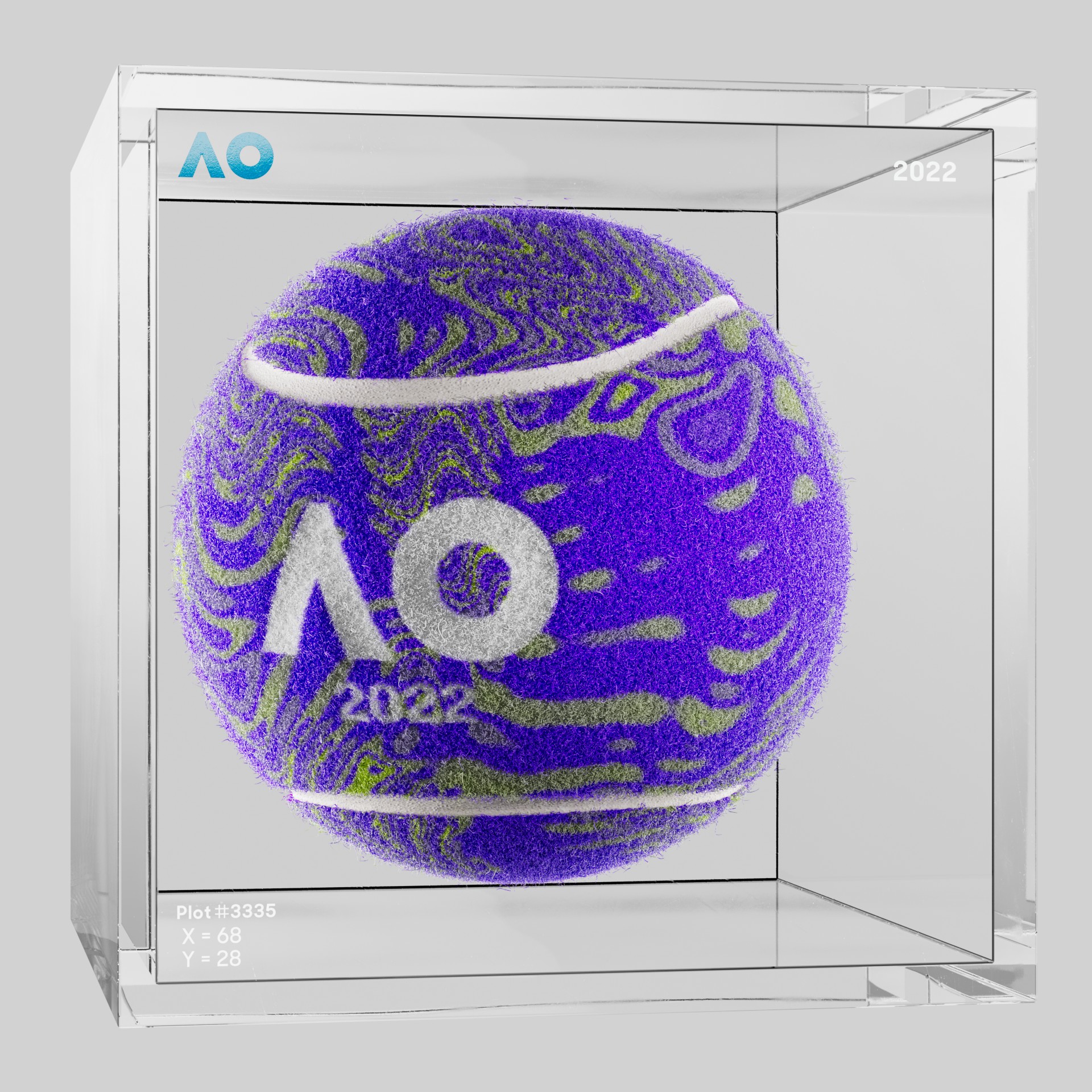 The Australian Open - The Australian Open Art Ball - AO Art Ball #3271 - NFT # 3271
