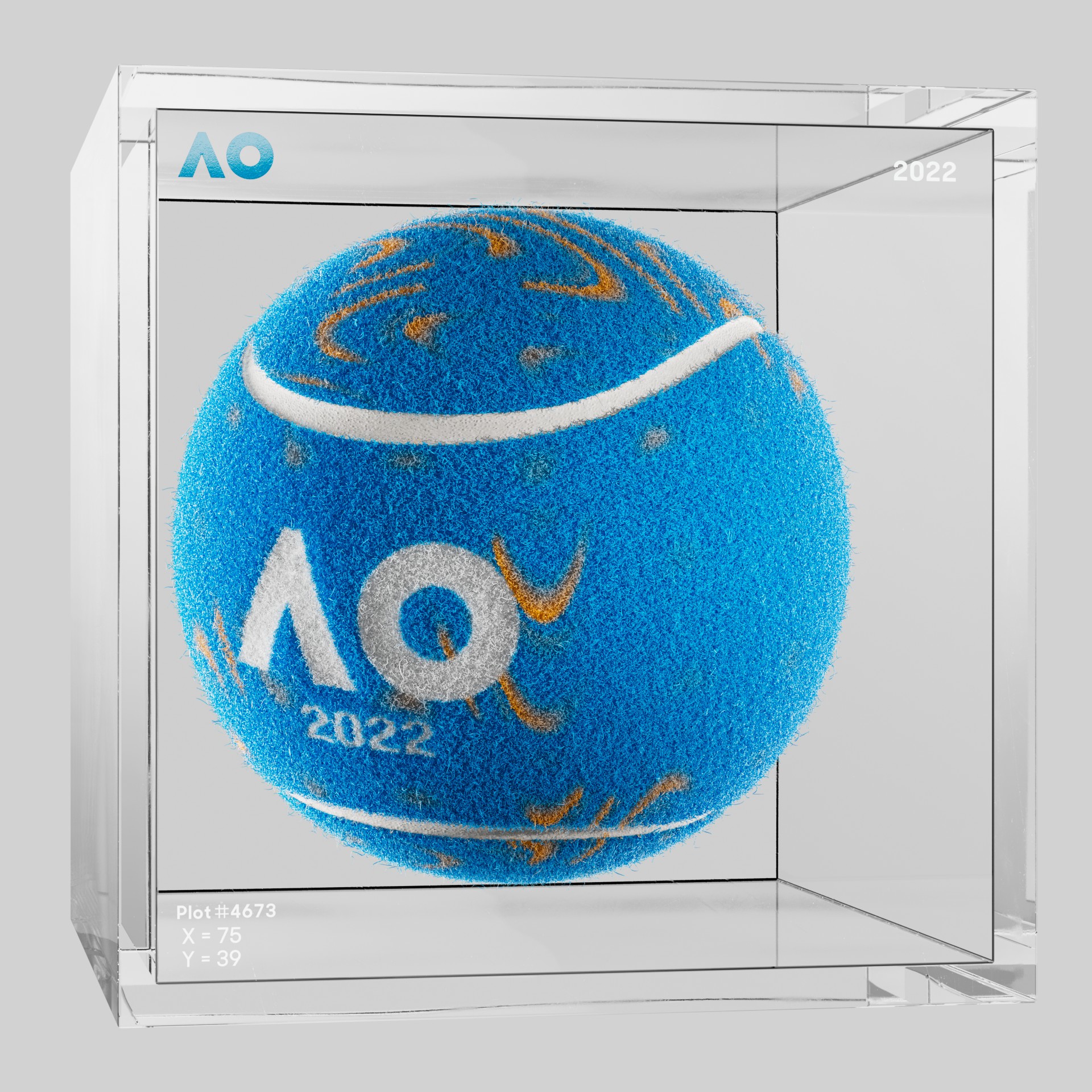 The Australian Open - The Australian Open Art Ball - AO Art Ball #3272 - NFT # 3272
