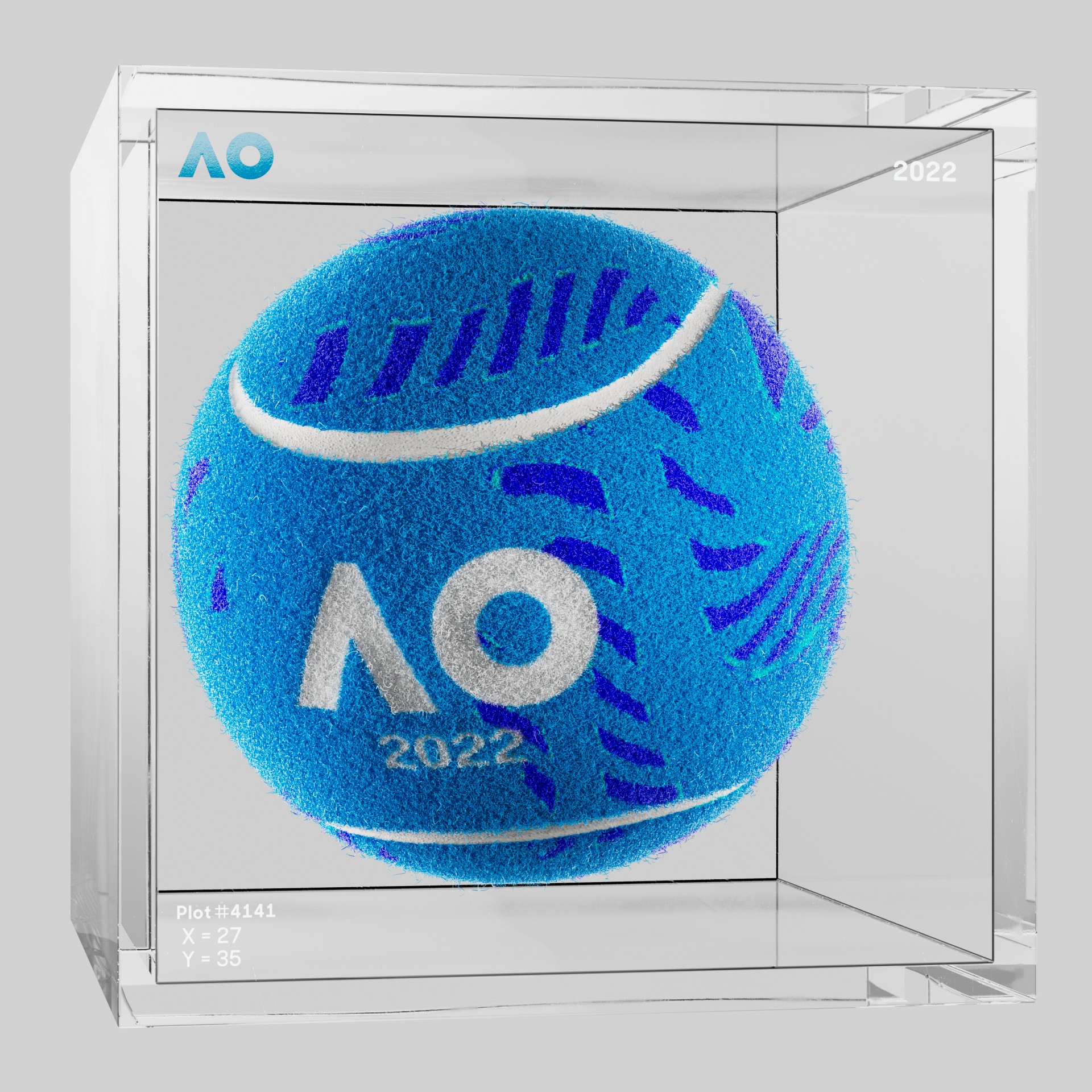 The Australian Open - The Australian Open Art Ball - AO Art Ball #3273 - NFT # 3273