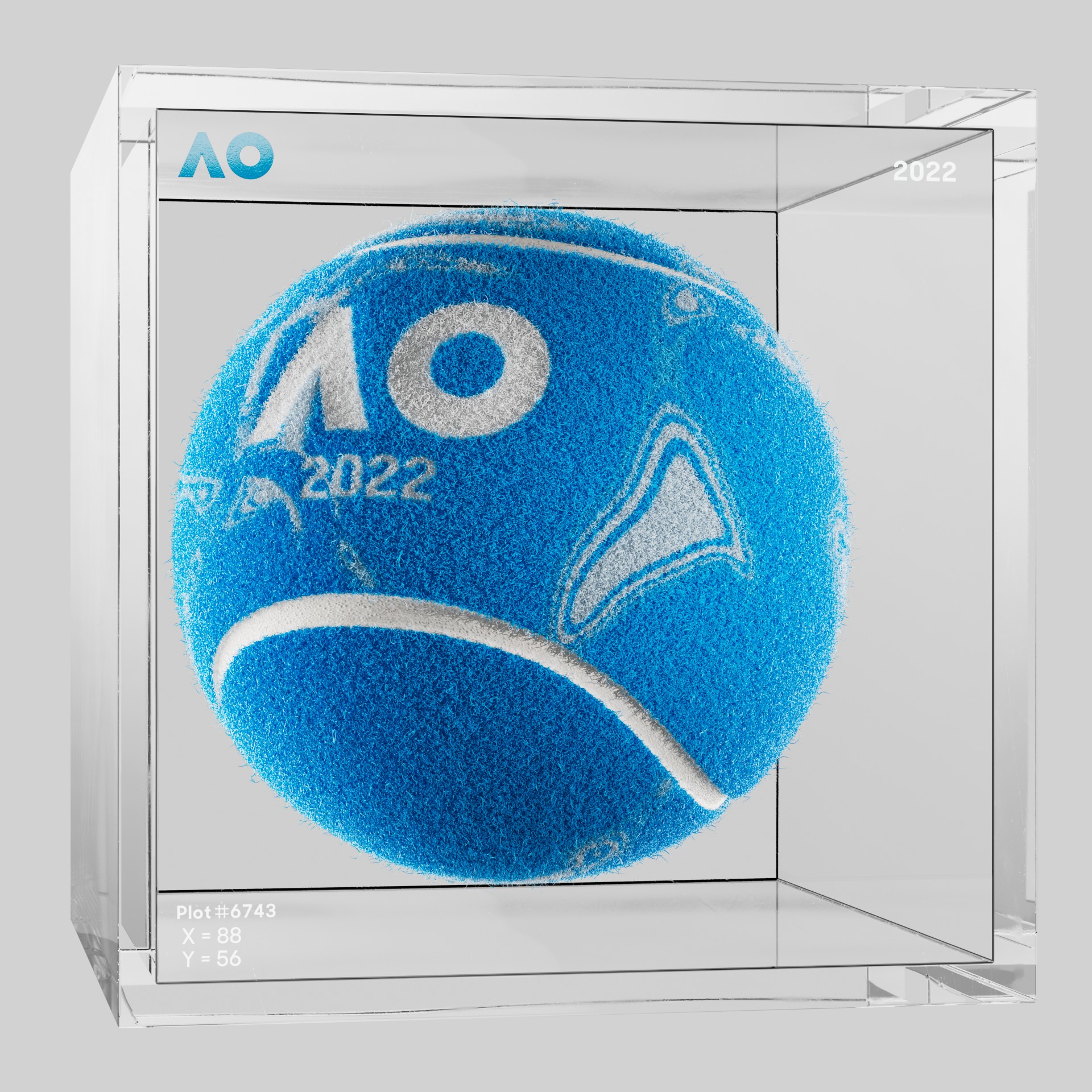 The Australian Open - The Australian Open Art Ball - AO Art Ball #328 - NFT # 328