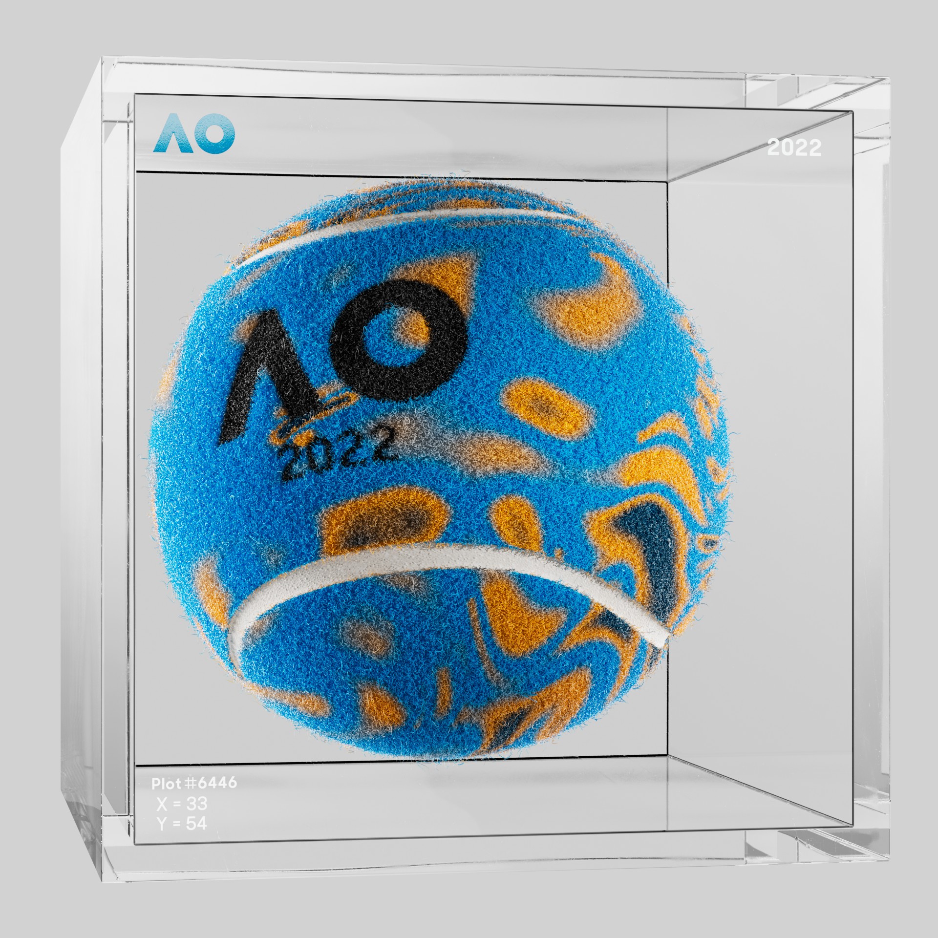 The Australian Open - The Australian Open Art Ball - AO Art Ball #3281 - NFT # 3281