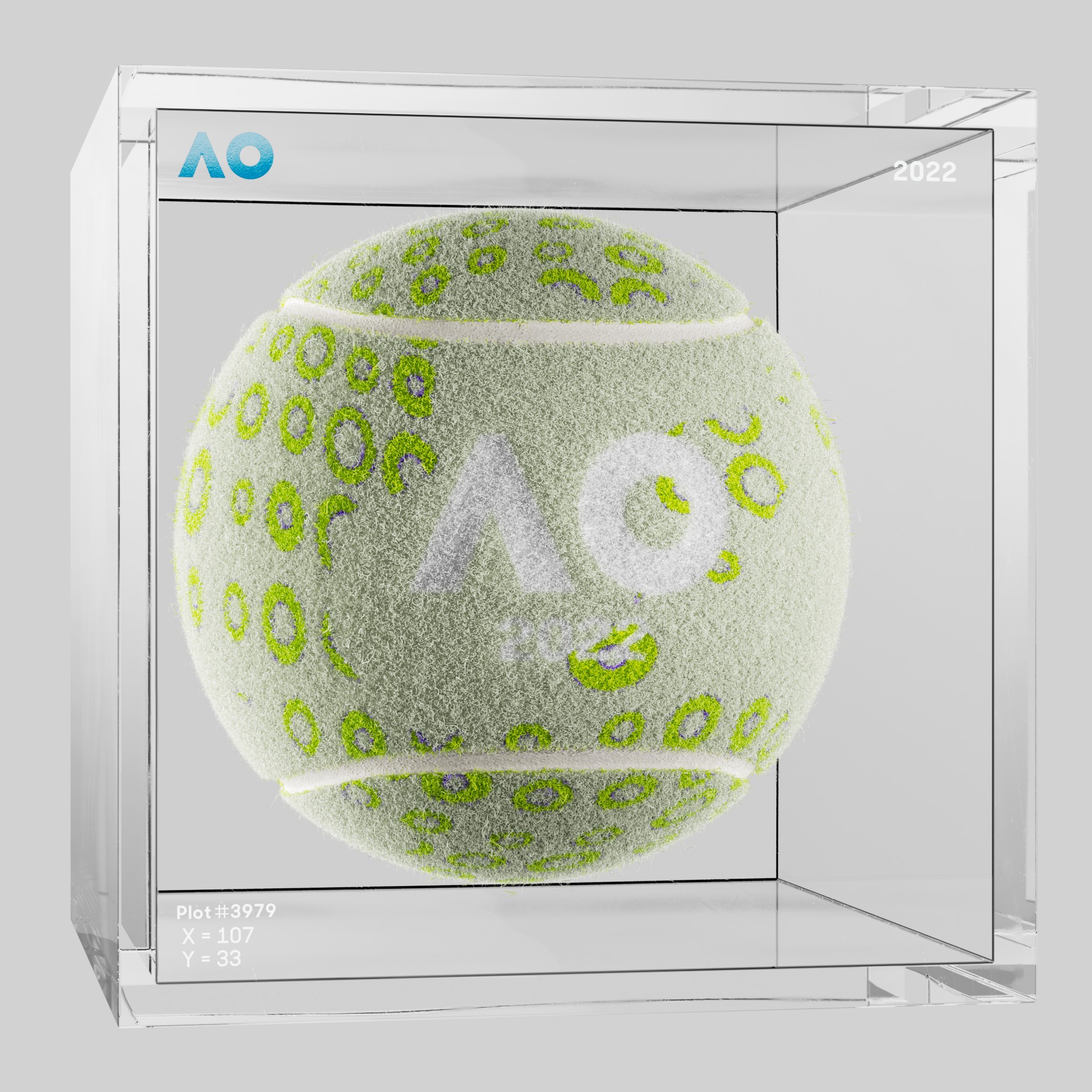 The Australian Open - The Australian Open Art Ball - AO Art Ball #3283 - NFT # 3283