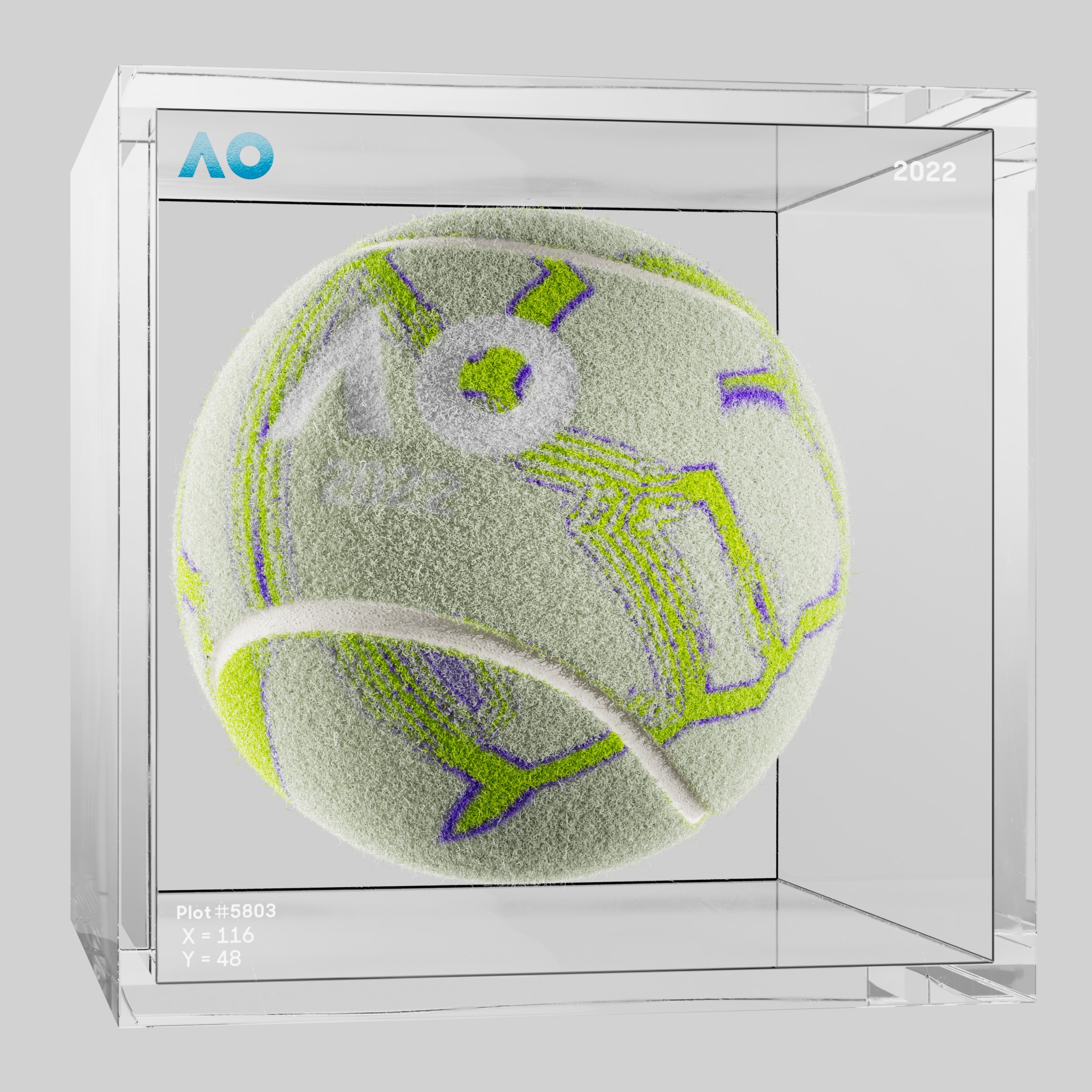 The Australian Open - The Australian Open Art Ball - AO Art Ball #3284 - NFT # 3284
