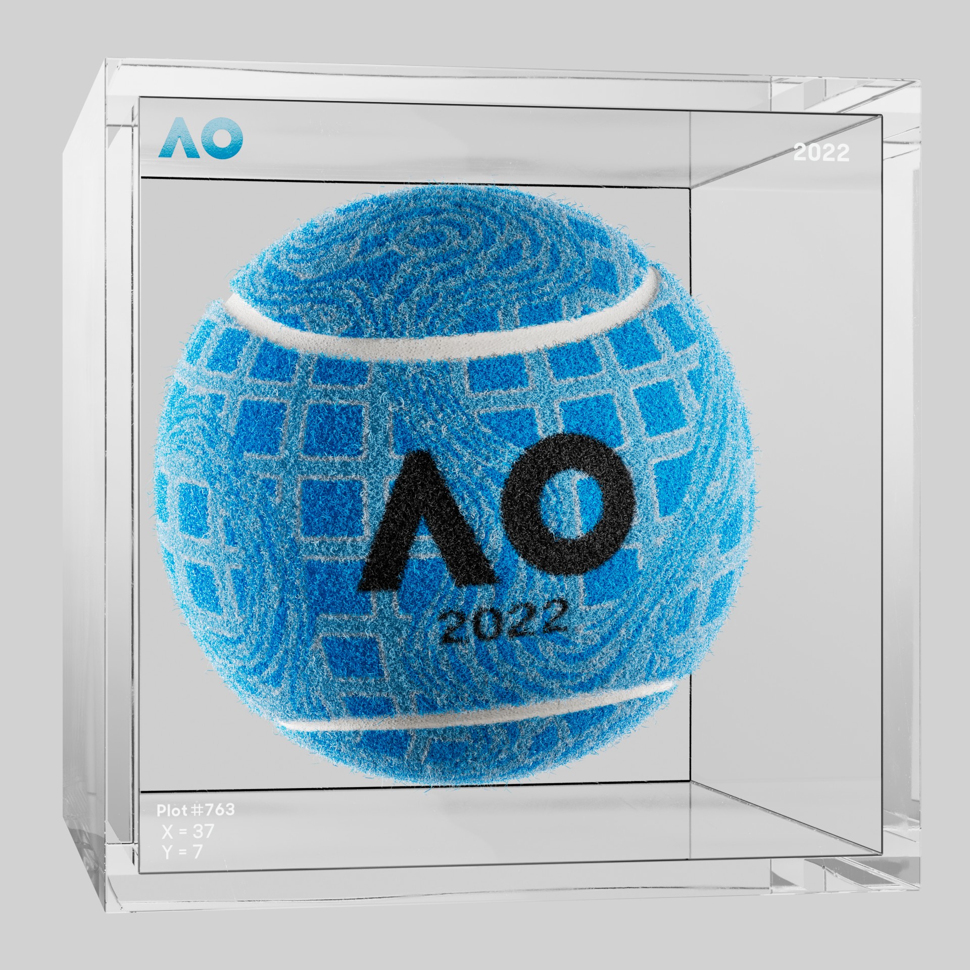 The Australian Open - The Australian Open Art Ball - AO Art Ball #3286 - NFT # 3286