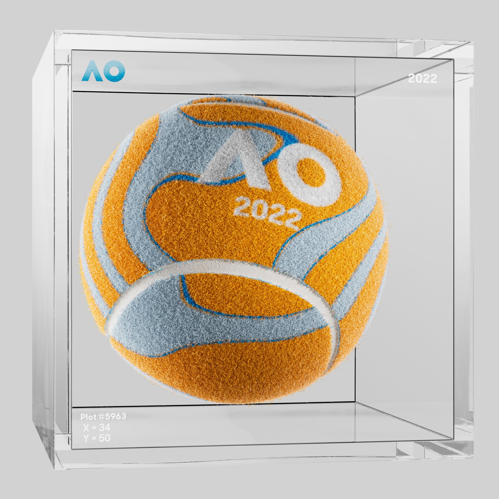 The Australian Open - The Australian Open Art Ball - AO Art Ball #3291 - NFT # 3291