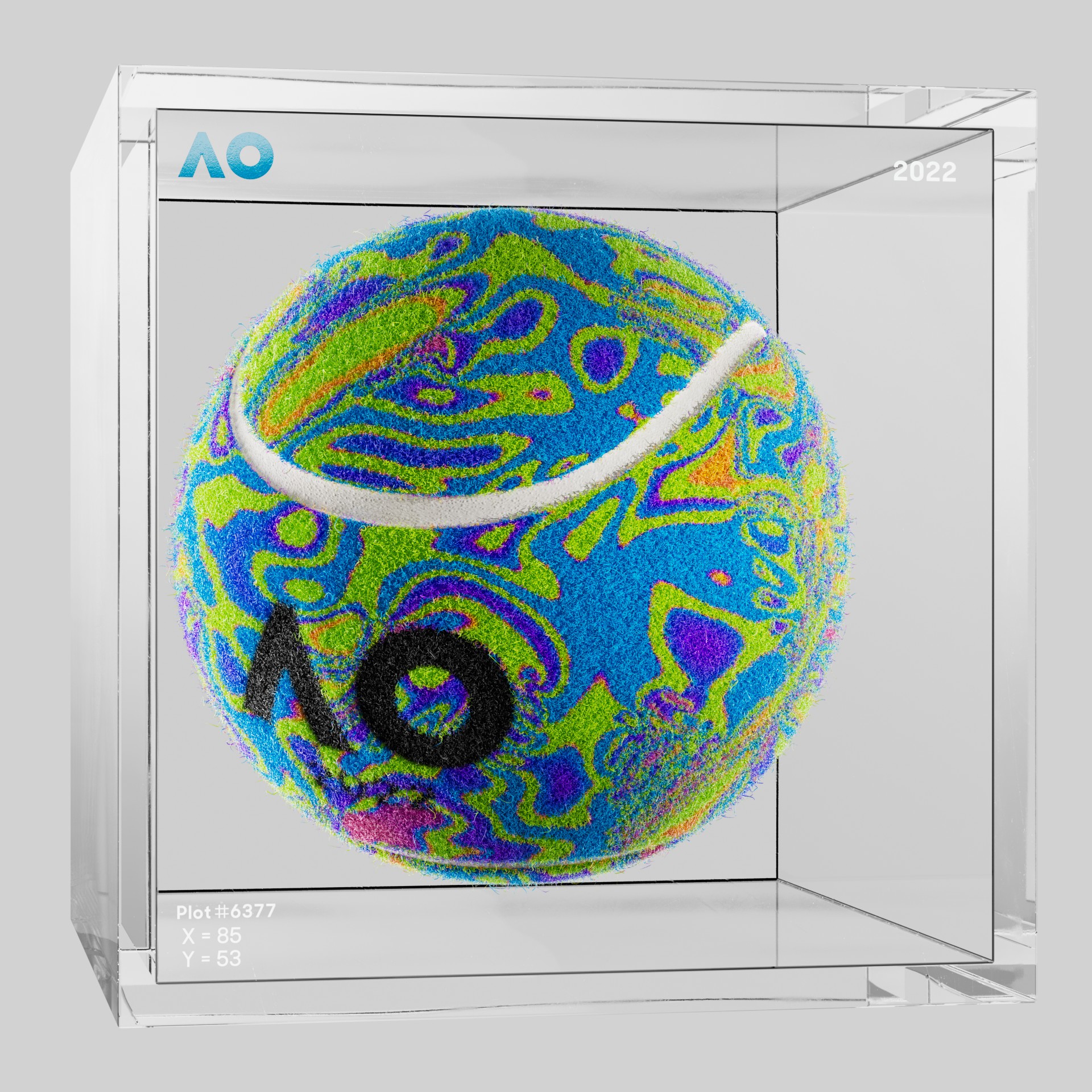 The Australian Open - The Australian Open Art Ball - AO Art Ball #3292 - NFT # 3292