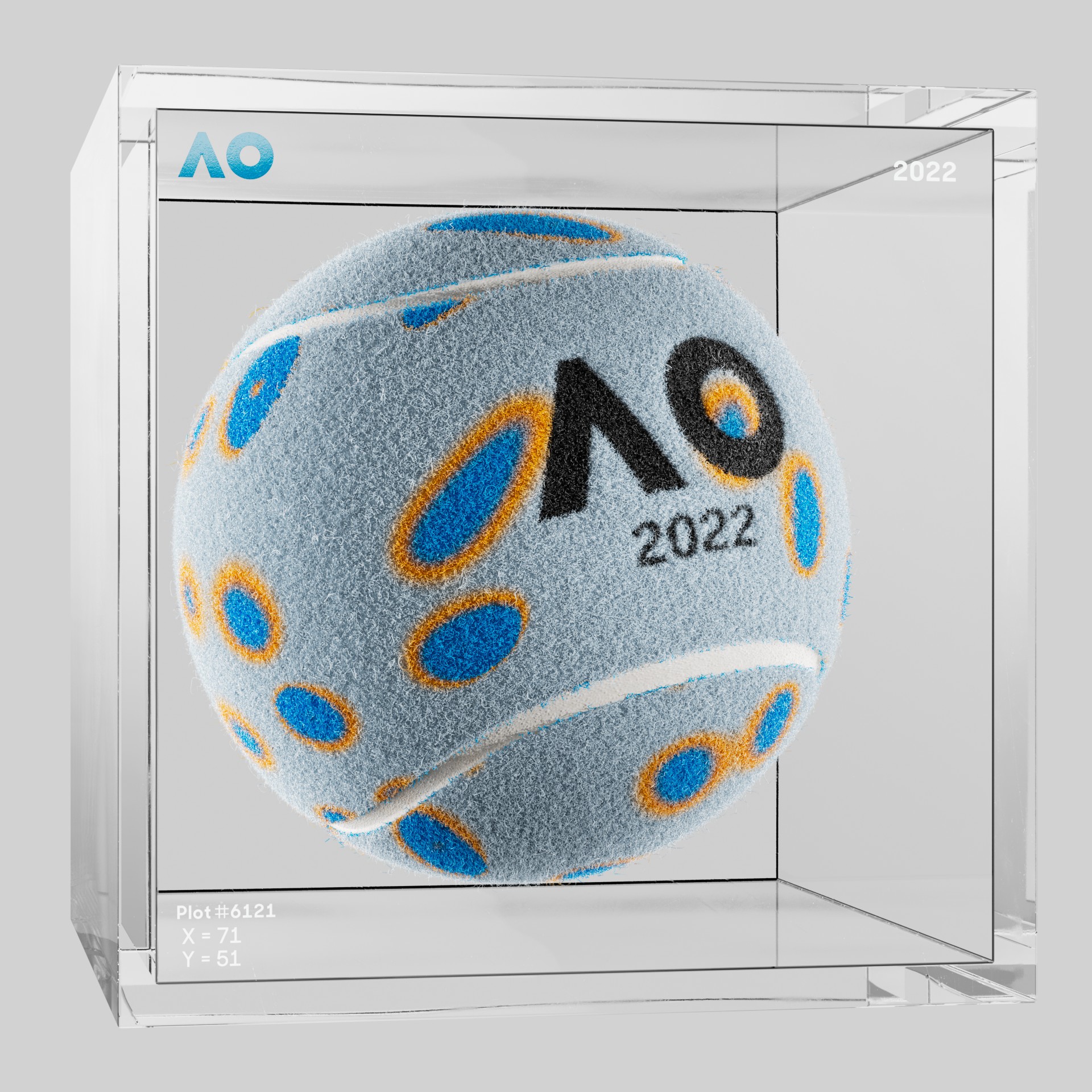 The Australian Open - The Australian Open Art Ball - AO Art Ball #3294 - NFT # 3294