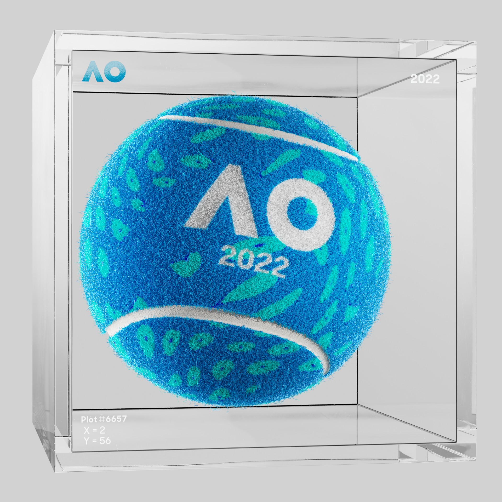 The Australian Open - The Australian Open Art Ball - AO Art Ball #33 - NFT # 33