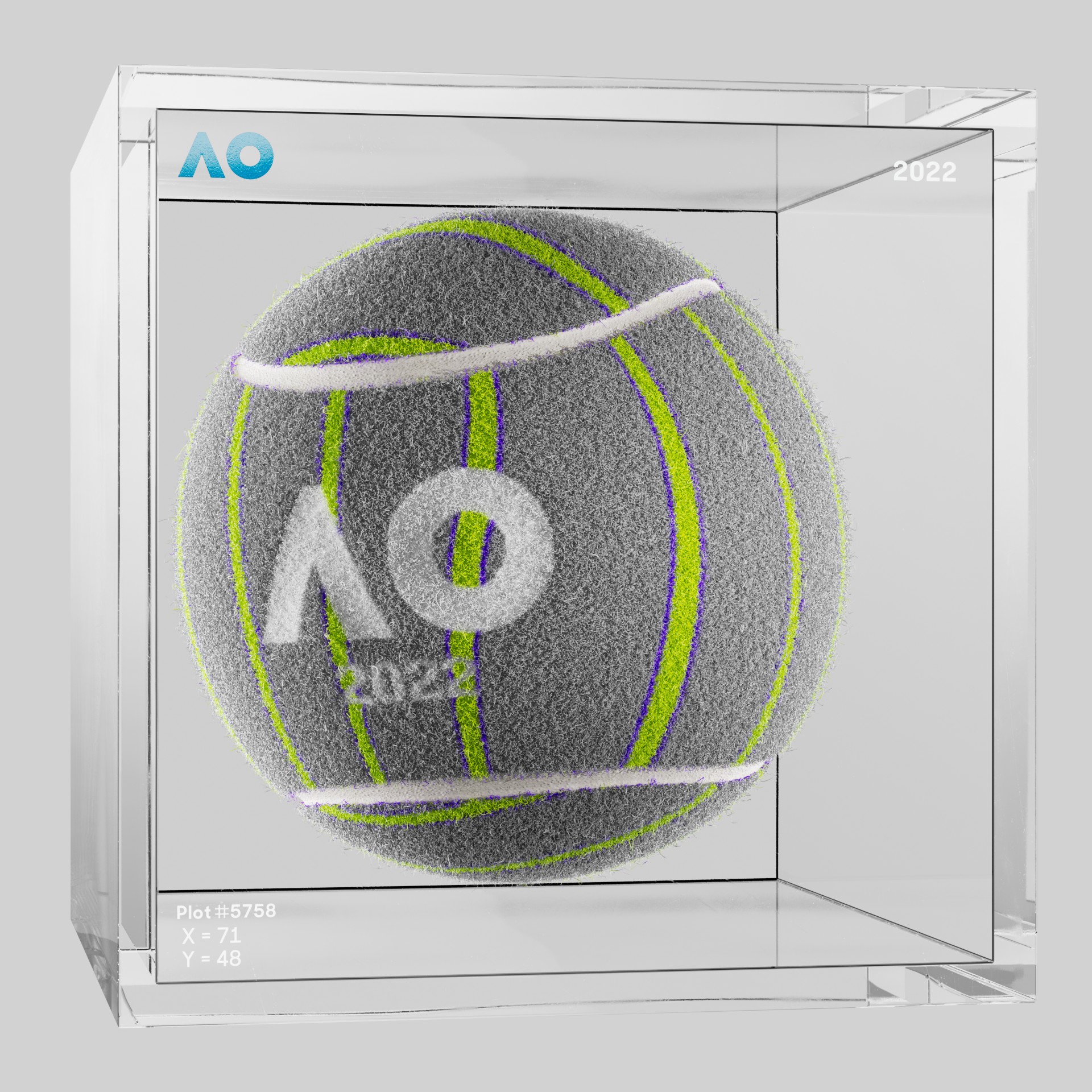 The Australian Open - The Australian Open Art Ball - AO Art Ball #330 - NFT # 330