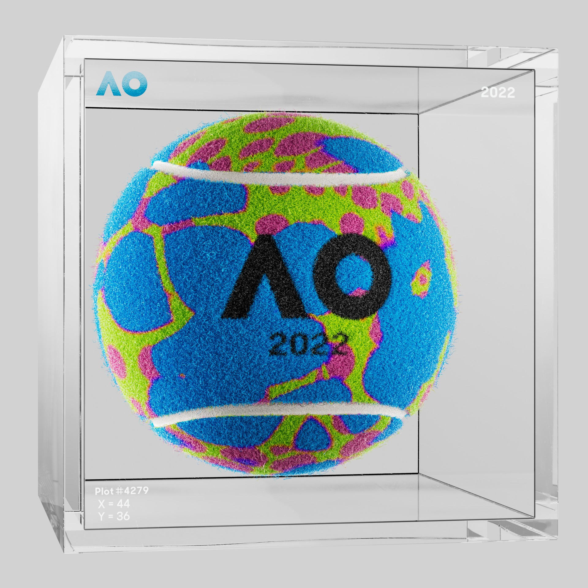 The Australian Open - The Australian Open Art Ball - AO Art Ball #3300 - NFT # 3300