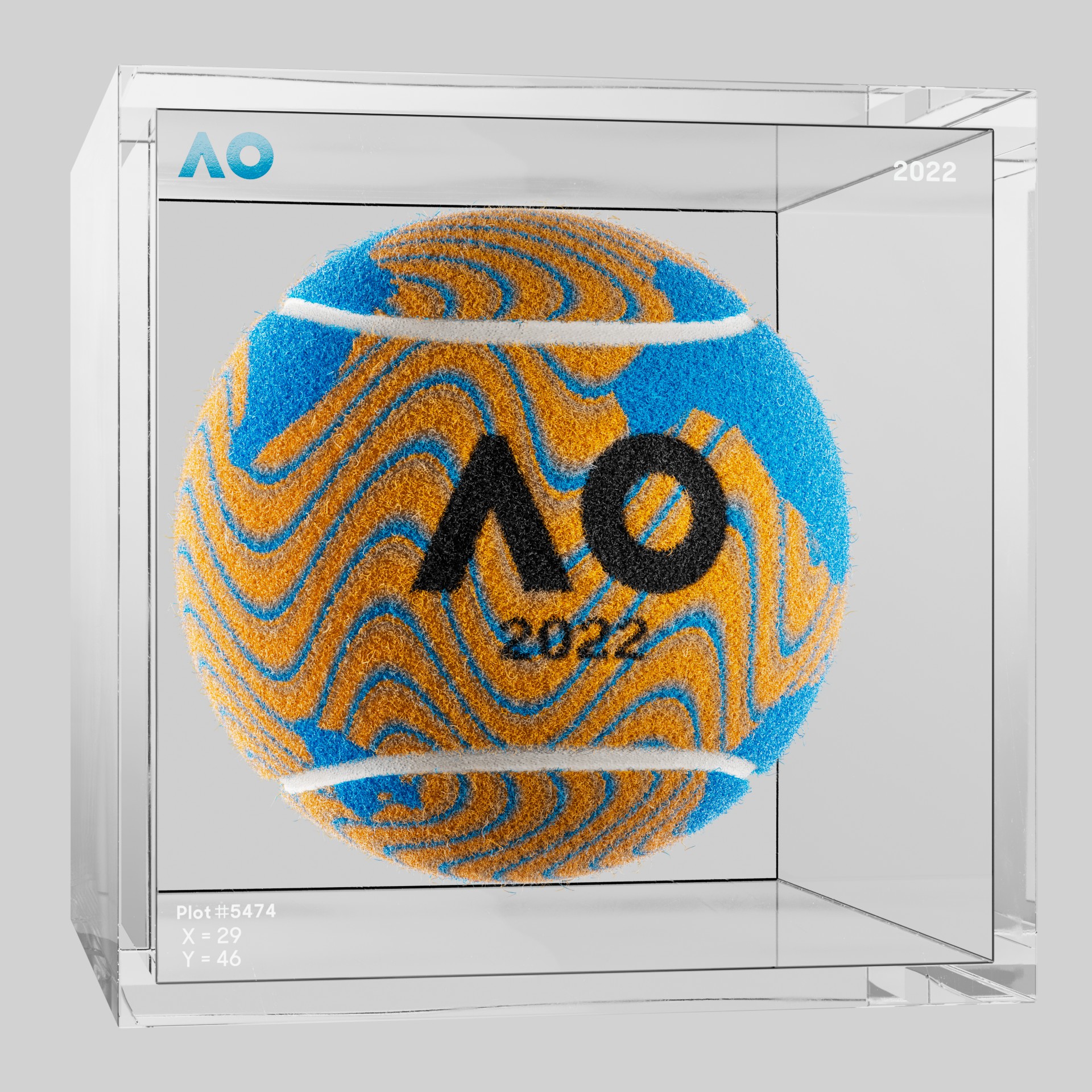 The Australian Open - The Australian Open Art Ball - AO Art Ball #3309 - NFT # 3309