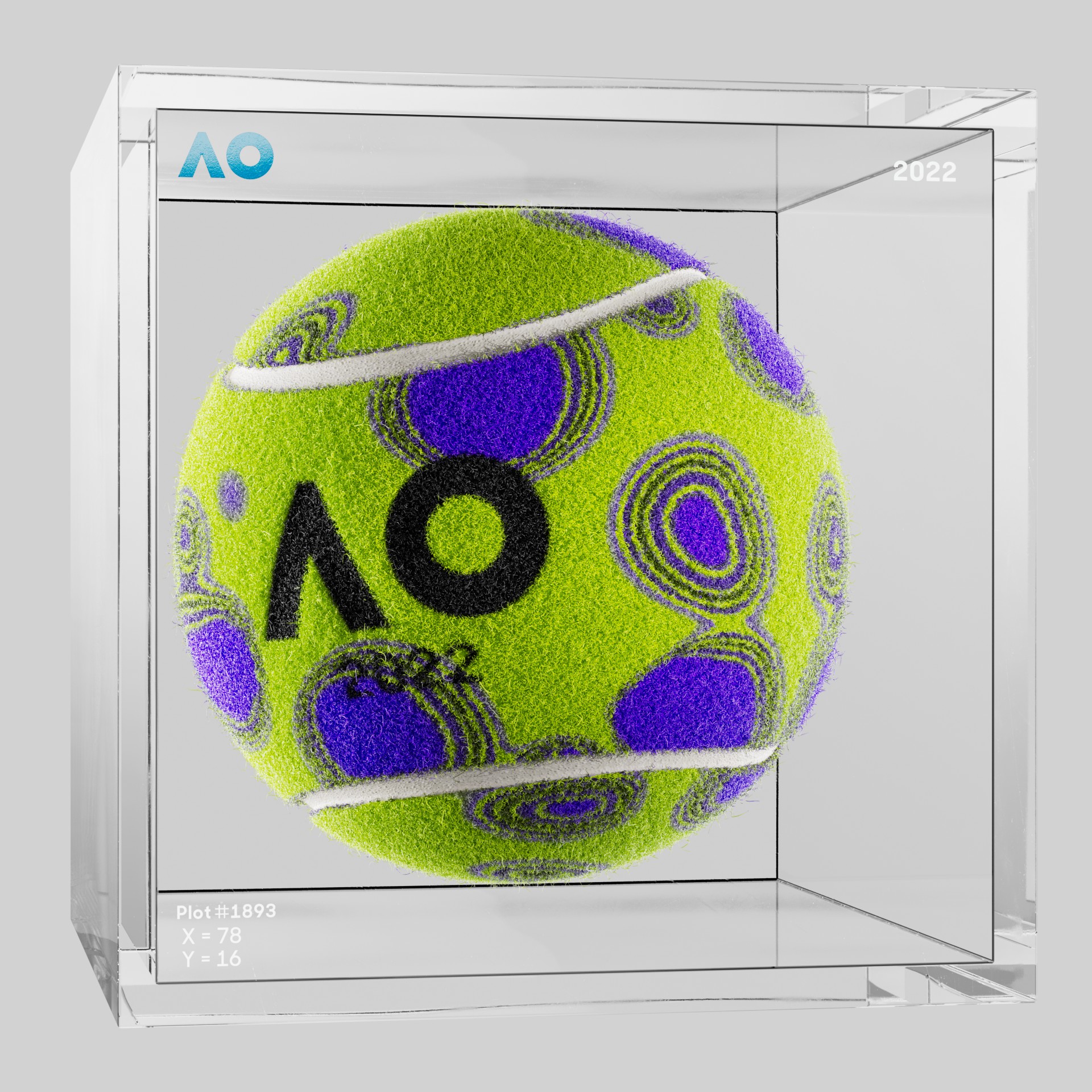 The Australian Open - The Australian Open Art Ball - AO Art Ball #331 - NFT # 331