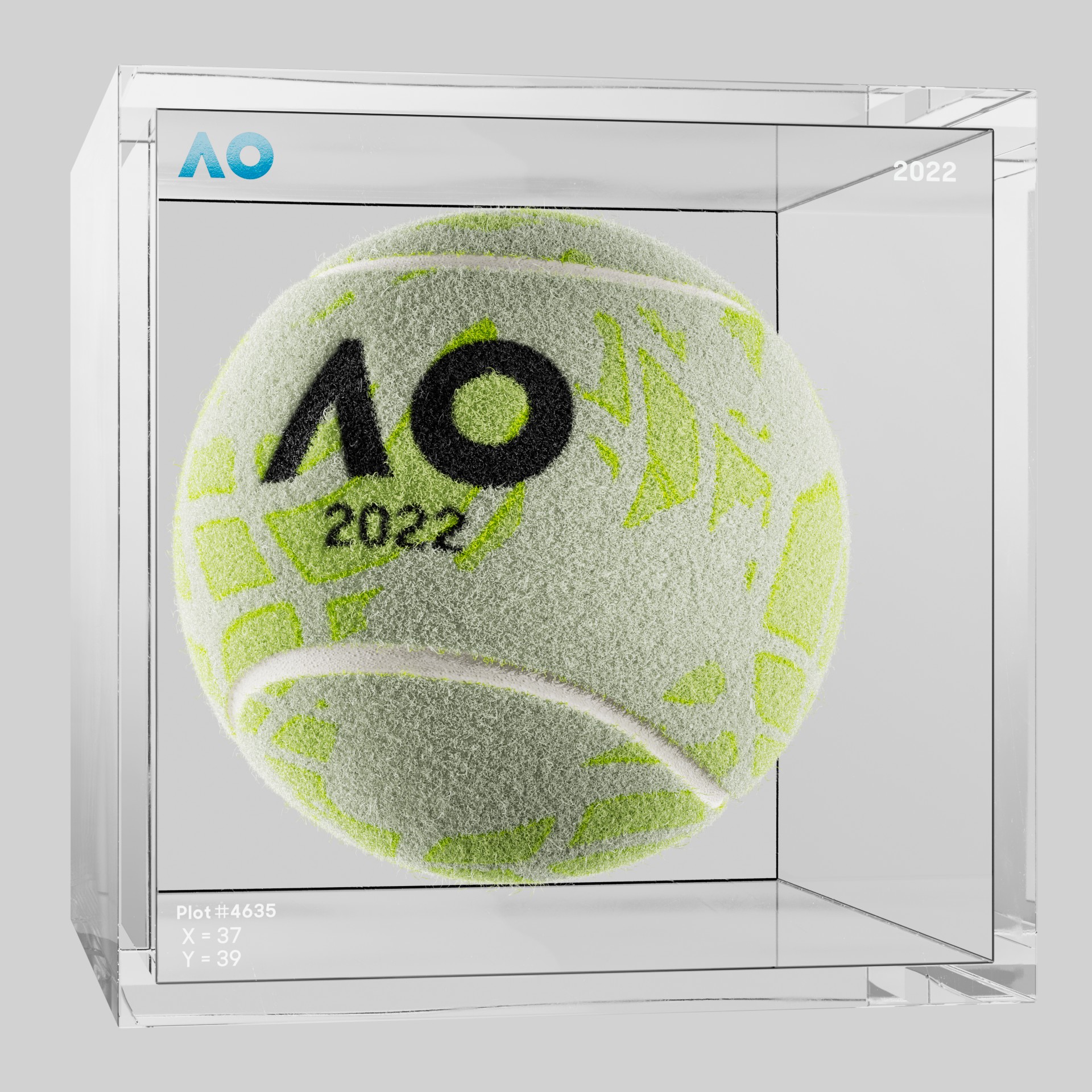 The Australian Open - The Australian Open Art Ball - AO Art Ball #3318 - NFT # 3318