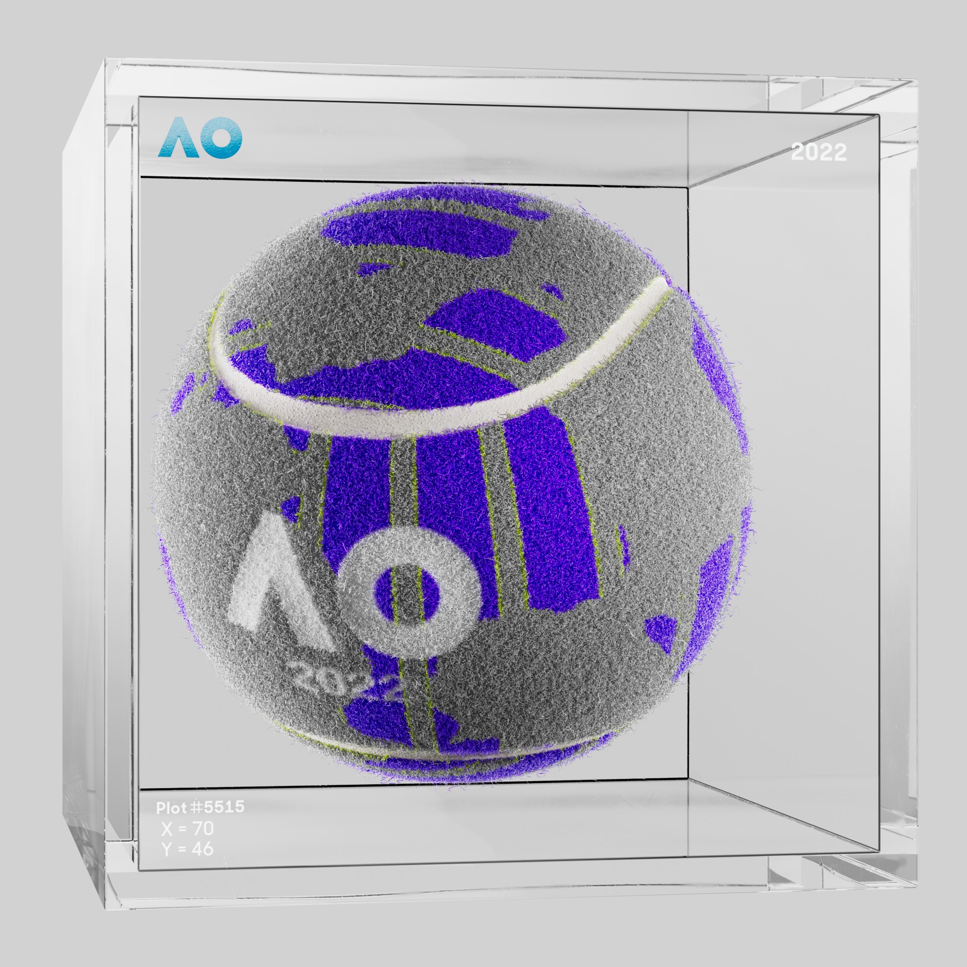 The Australian Open - The Australian Open Art Ball - AO Art Ball #3319 - NFT # 3319