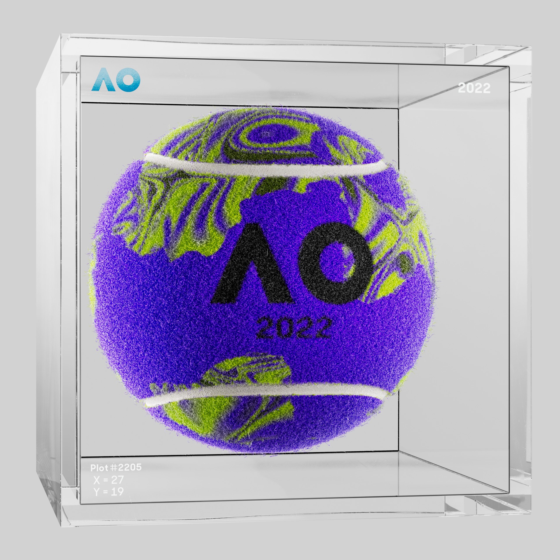 The Australian Open - The Australian Open Art Ball - AO Art Ball #3320 - NFT # 3320