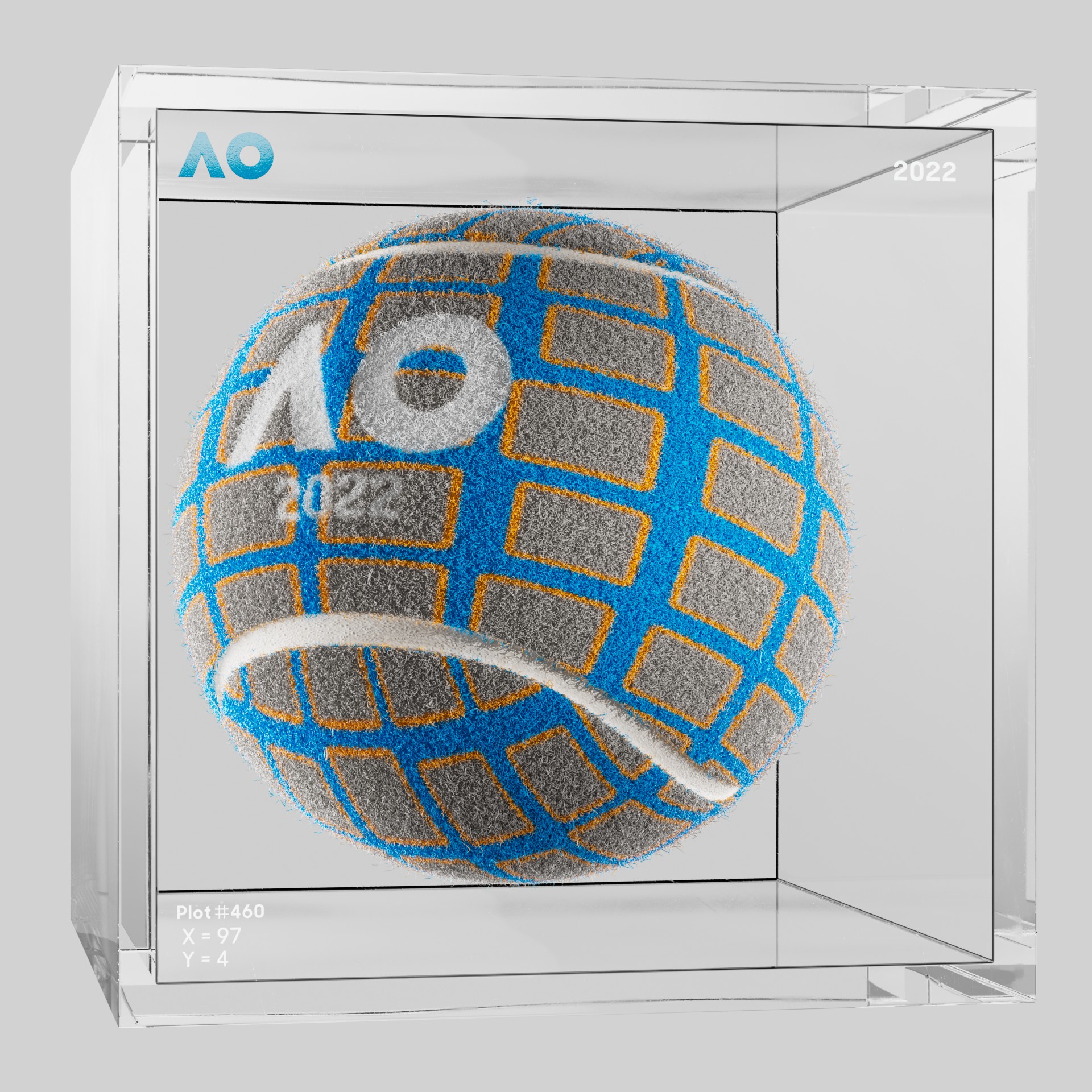 The Australian Open - The Australian Open Art Ball - AO Art Ball #3321 - NFT # 3321