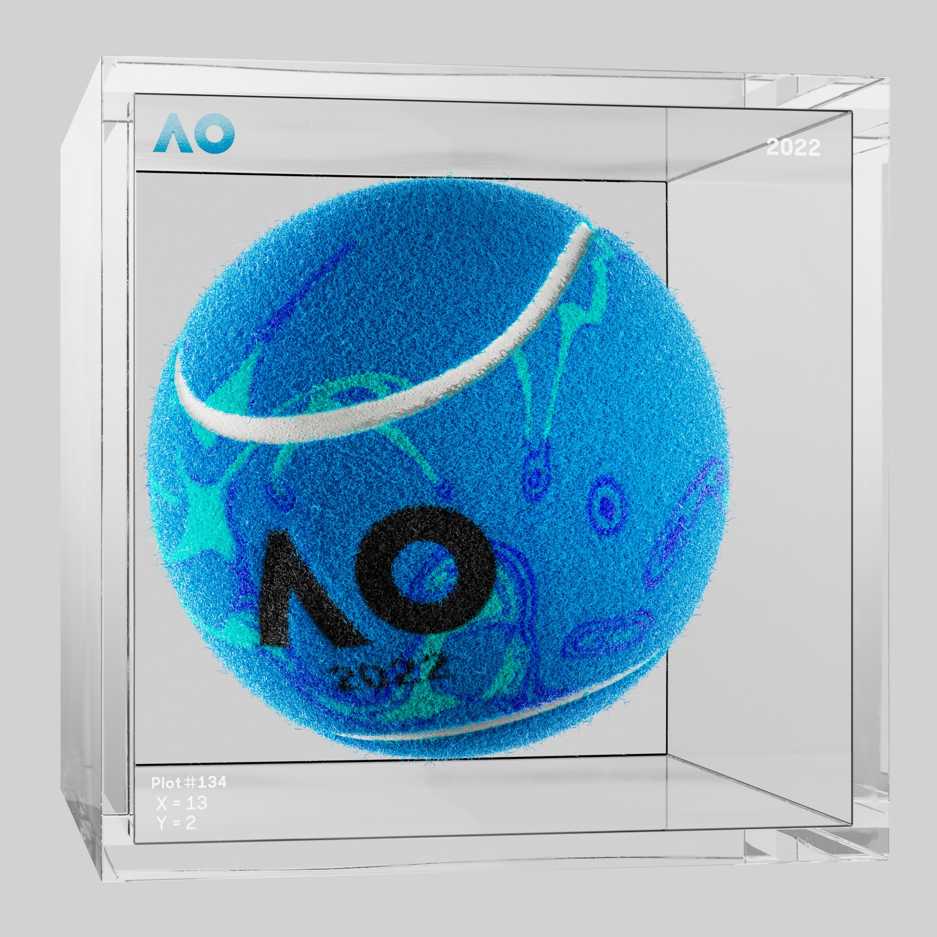 The Australian Open - The Australian Open Art Ball - AO Art Ball #3324 - NFT # 3324