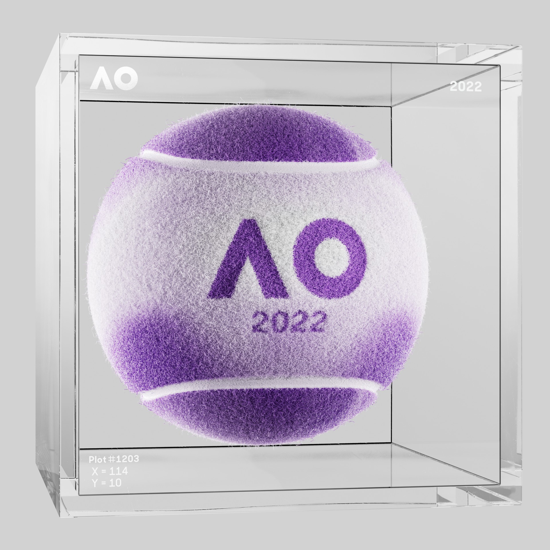 The Australian Open - The Australian Open Art Ball - AO Art Ball #3327 - NFT # 3327