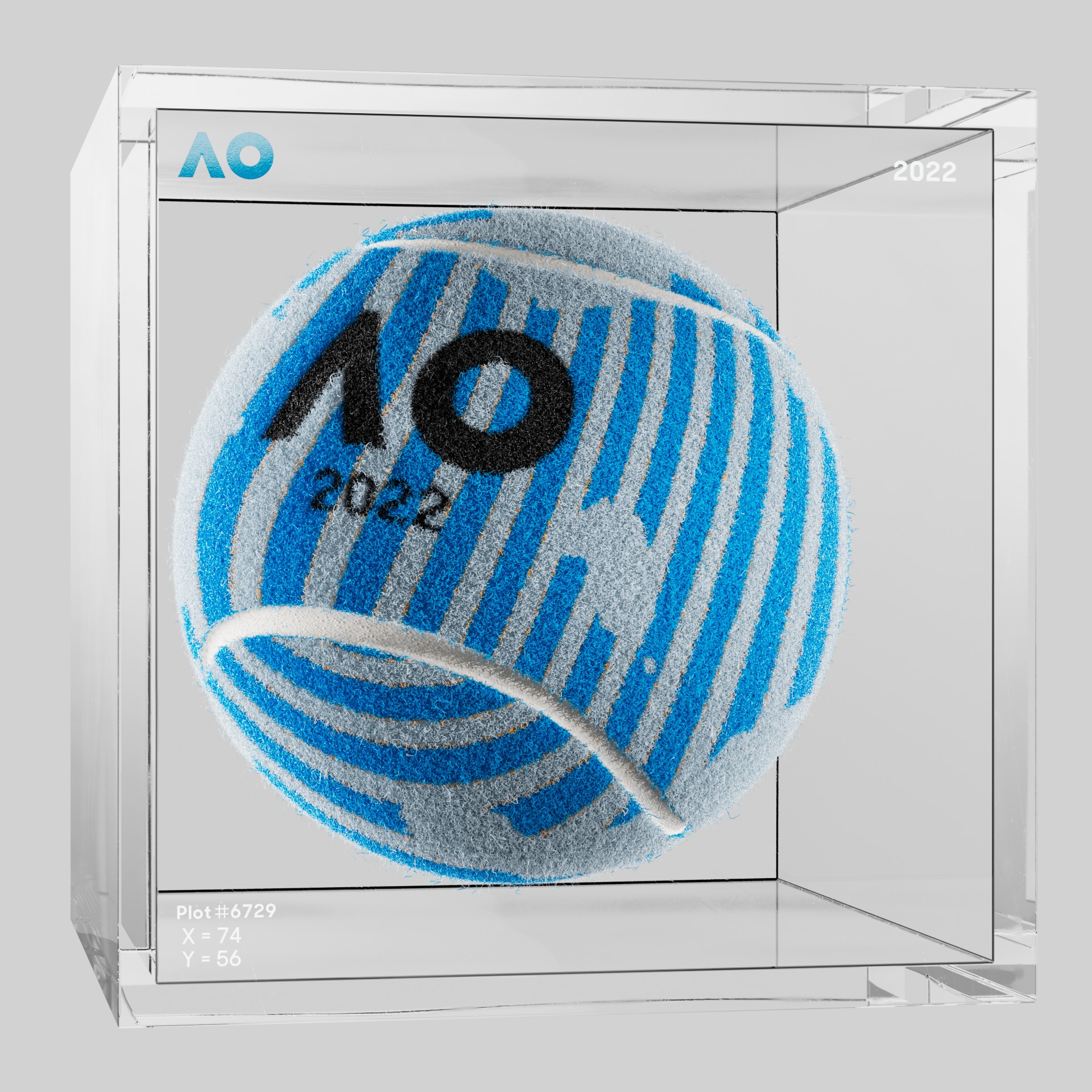 The Australian Open - The Australian Open Art Ball - AO Art Ball #333 - NFT # 333