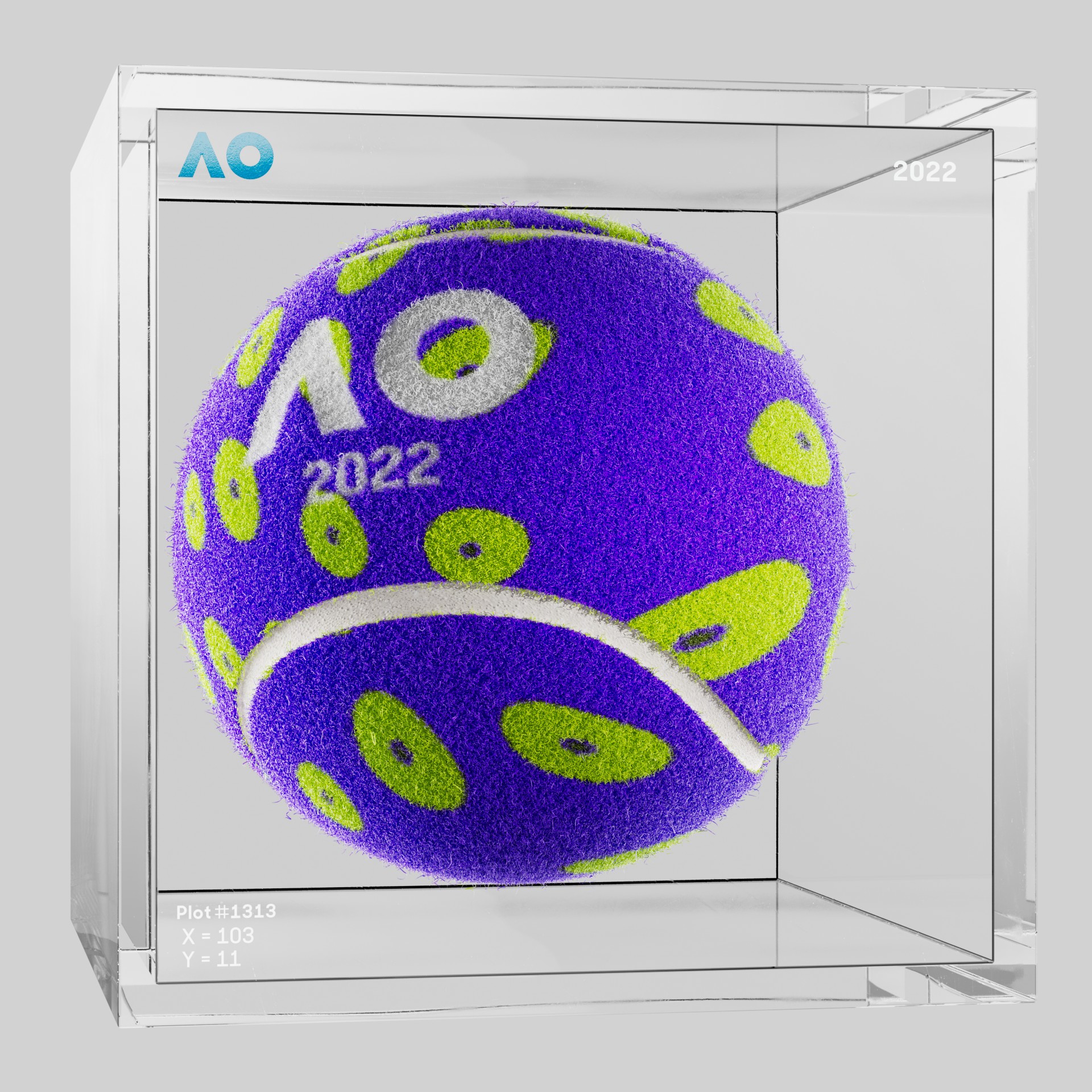 The Australian Open - The Australian Open Art Ball - AO Art Ball #3331 - NFT # 3331