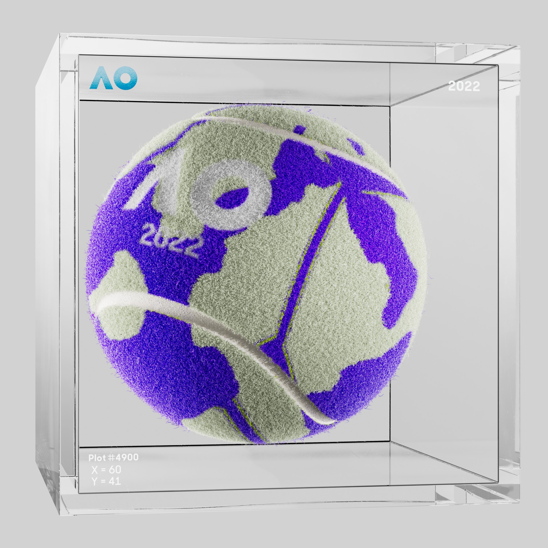 The Australian Open - The Australian Open Art Ball - AO Art Ball #3332 - NFT # 3332