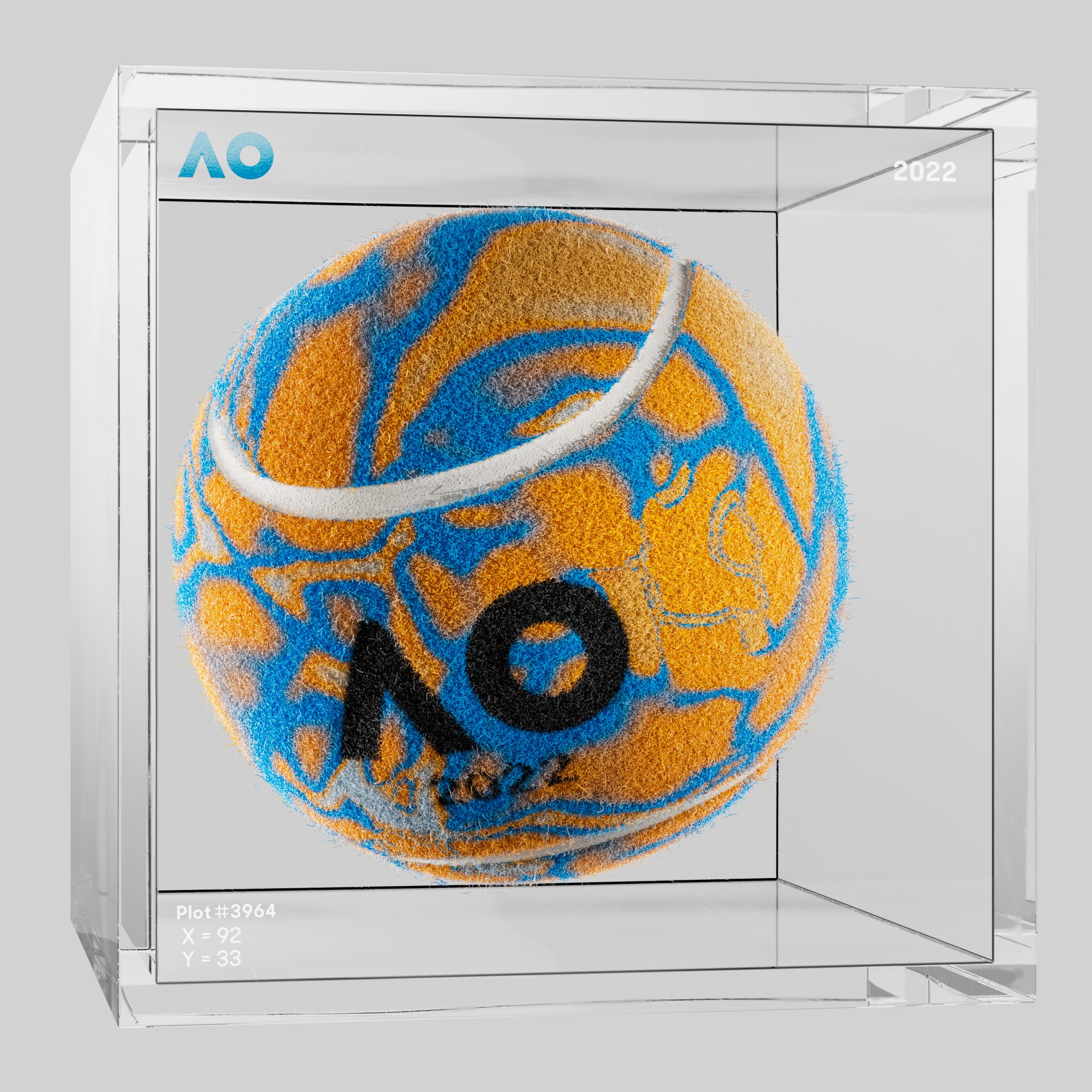 The Australian Open - The Australian Open Art Ball - AO Art Ball #3337 - NFT # 3337