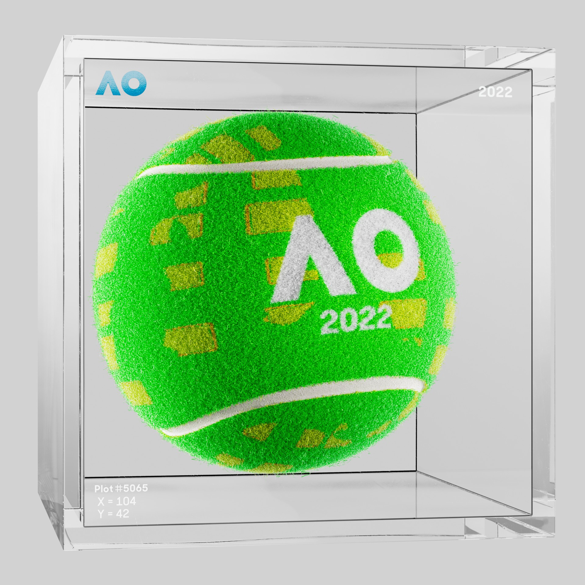 The Australian Open - The Australian Open Art Ball - AO Art Ball #3340 - NFT # 3340