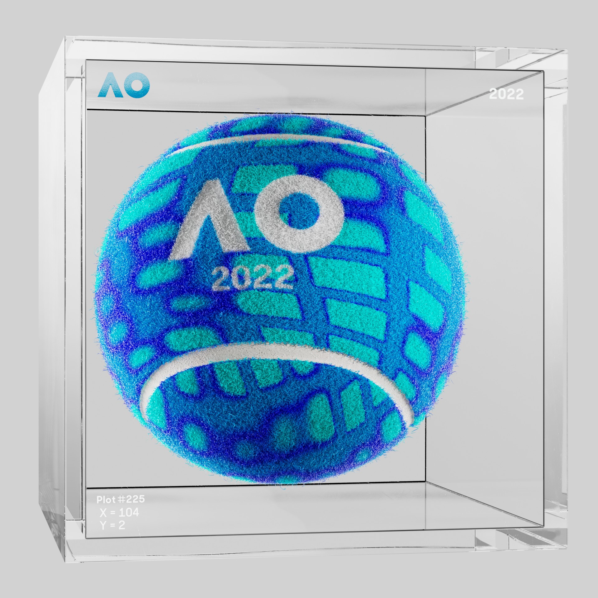 The Australian Open - The Australian Open Art Ball - AO Art Ball #3346 - NFT # 3346