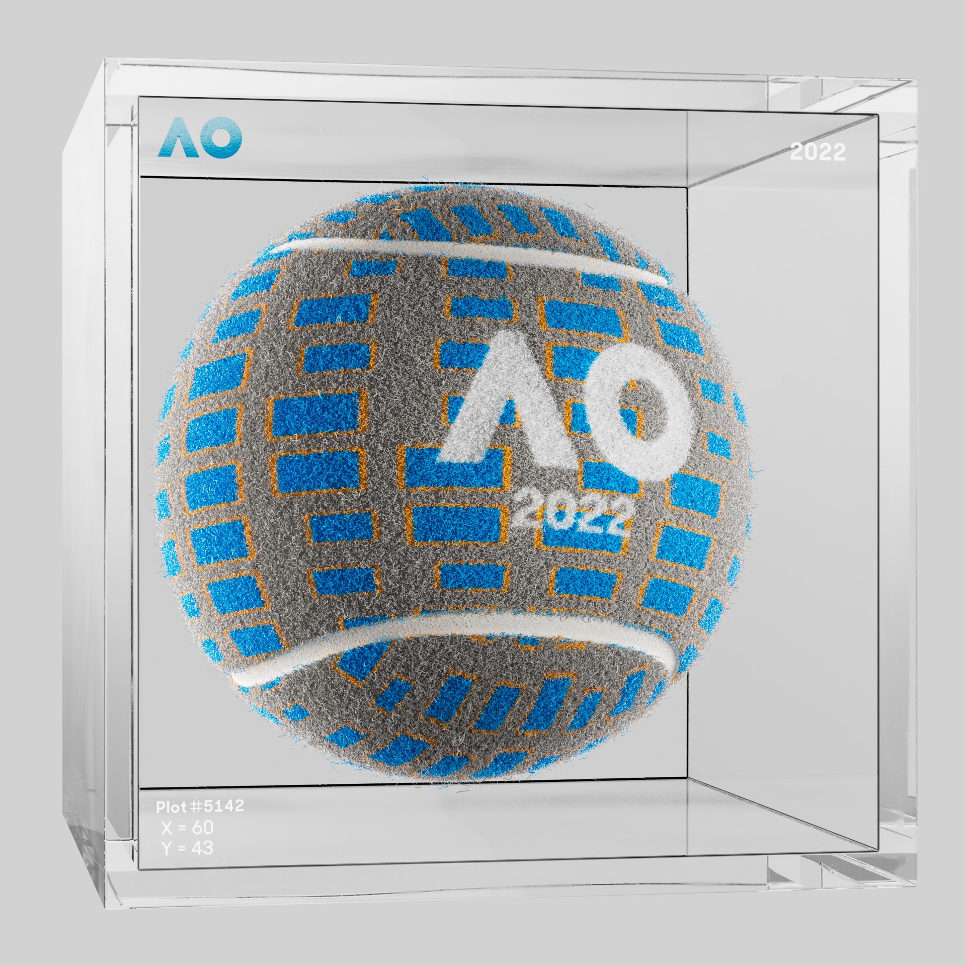 The Australian Open - The Australian Open Art Ball - AO Art Ball #3356 - NFT # 3356