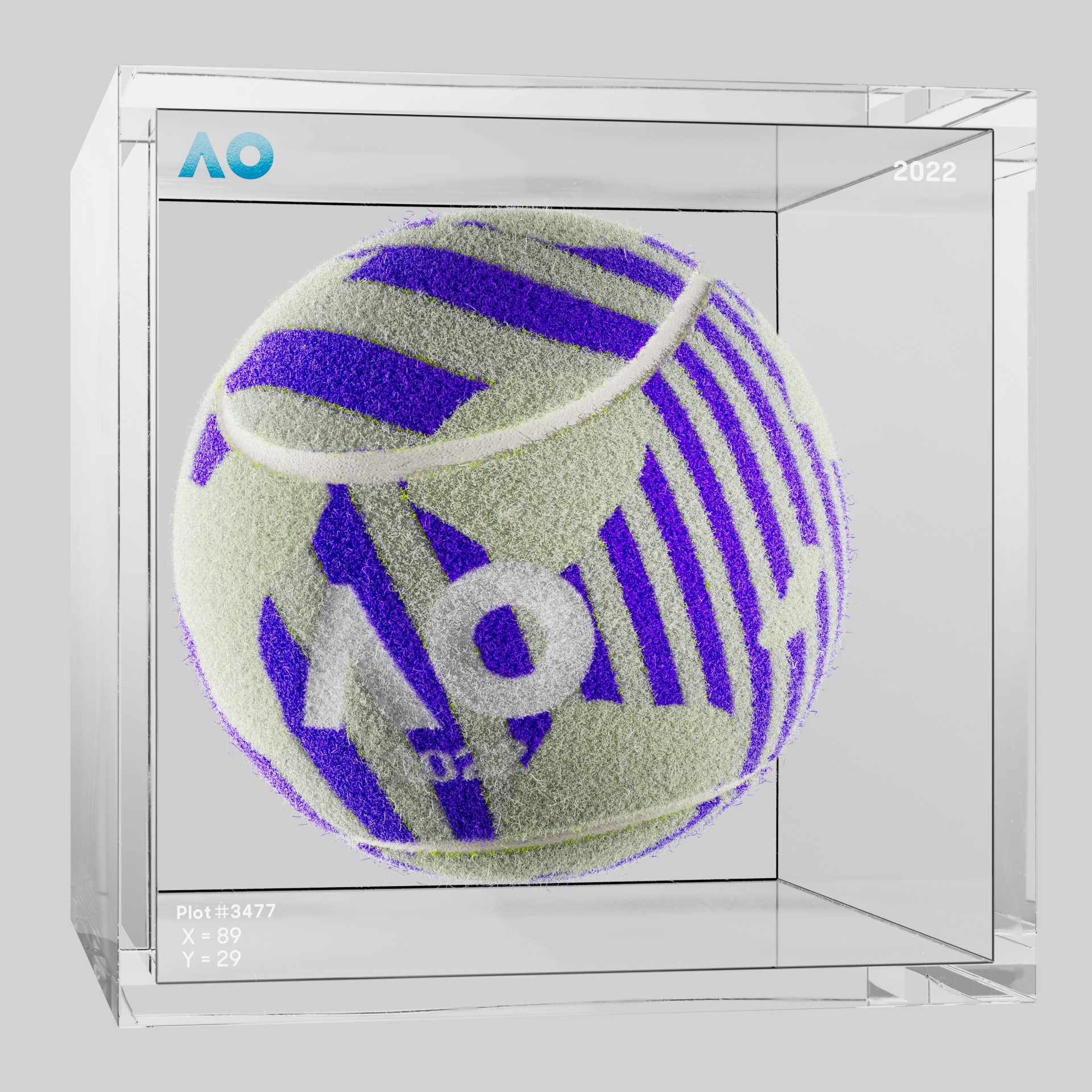 The Australian Open - The Australian Open Art Ball - AO Art Ball #336 - NFT # 336