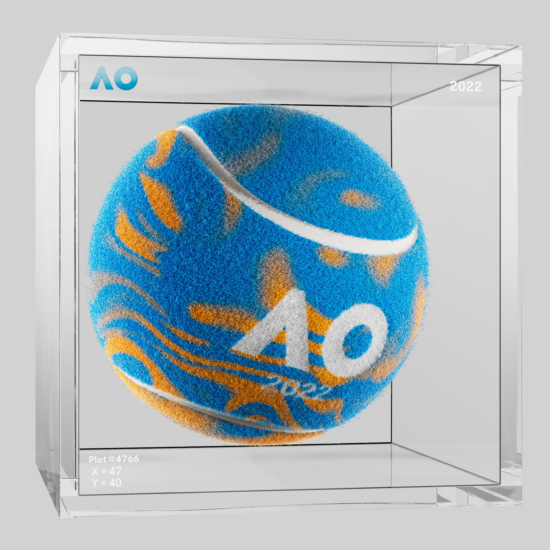 The Australian Open - The Australian Open Art Ball - AO Art Ball #3363 - NFT # 3363