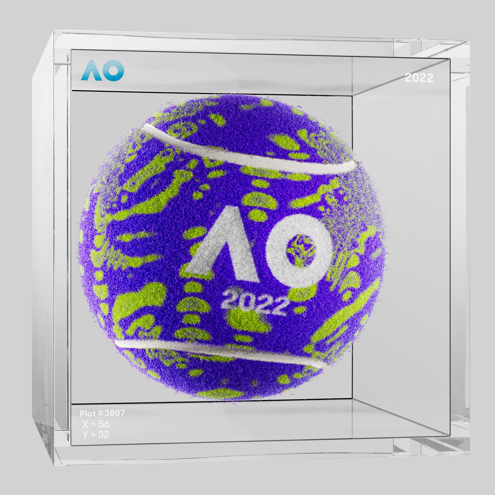 The Australian Open - The Australian Open Art Ball - AO Art Ball #3364 - NFT # 3364
