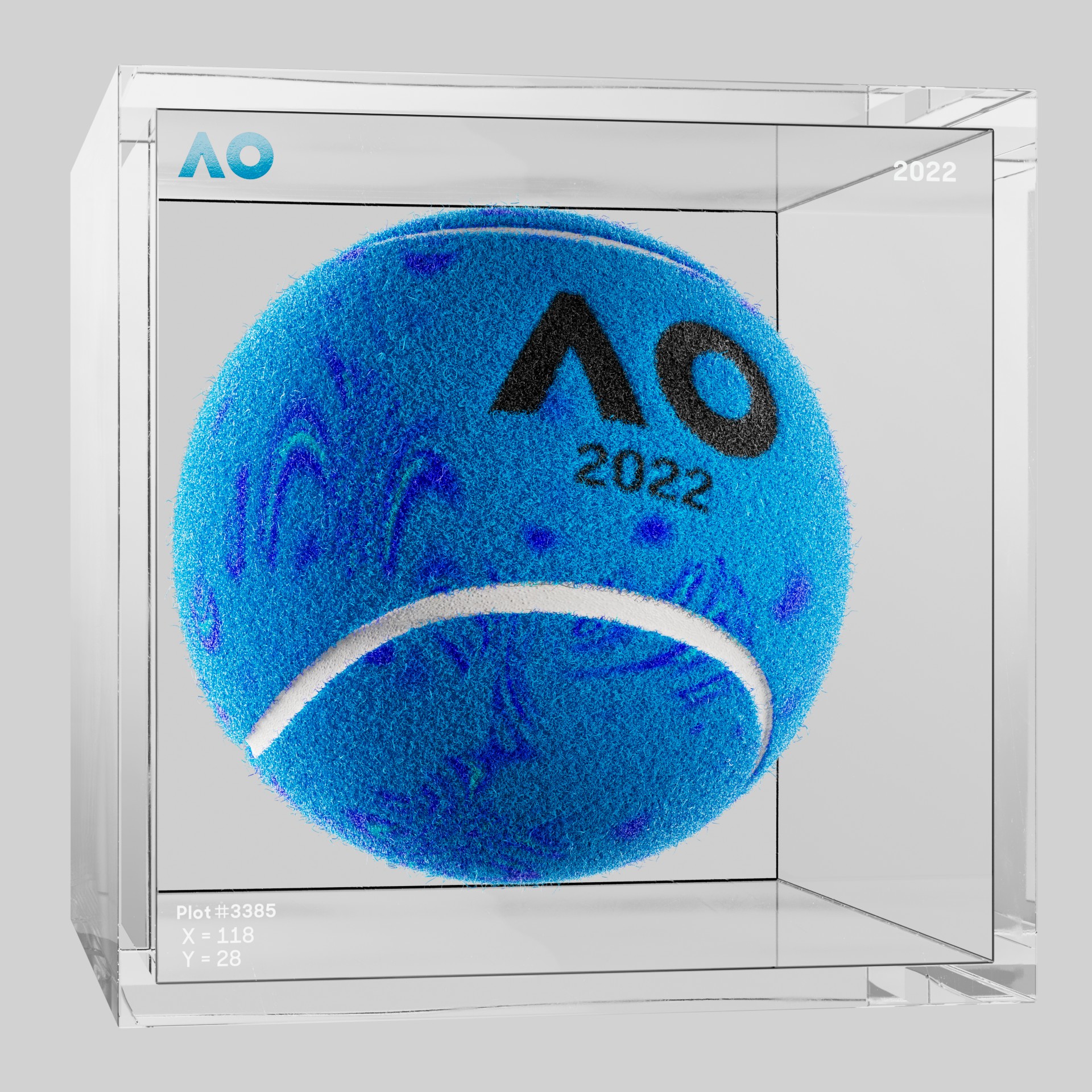 The Australian Open - The Australian Open Art Ball - AO Art Ball #3365 - NFT # 3365