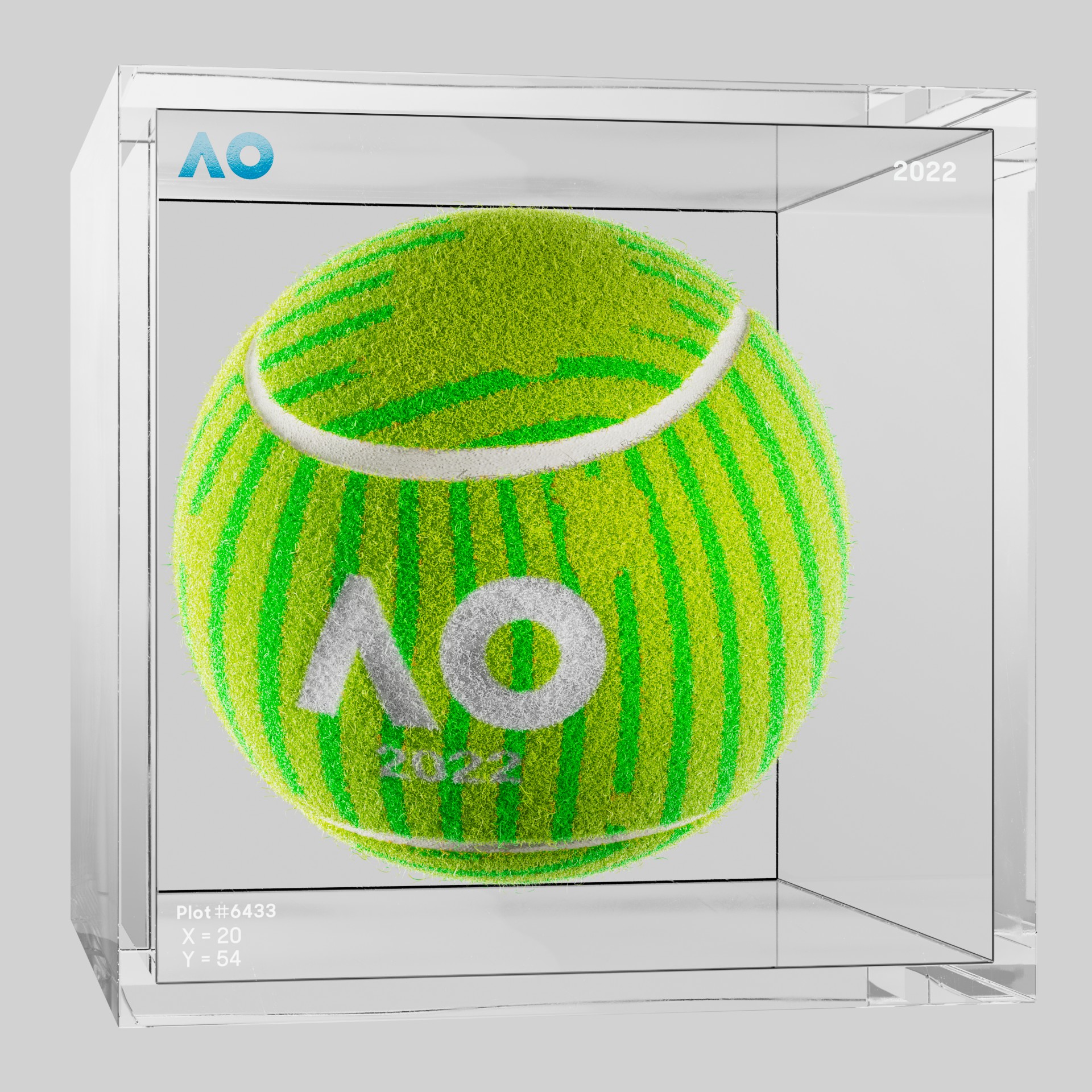 The Australian Open - The Australian Open Art Ball - AO Art Ball #337 - NFT # 337