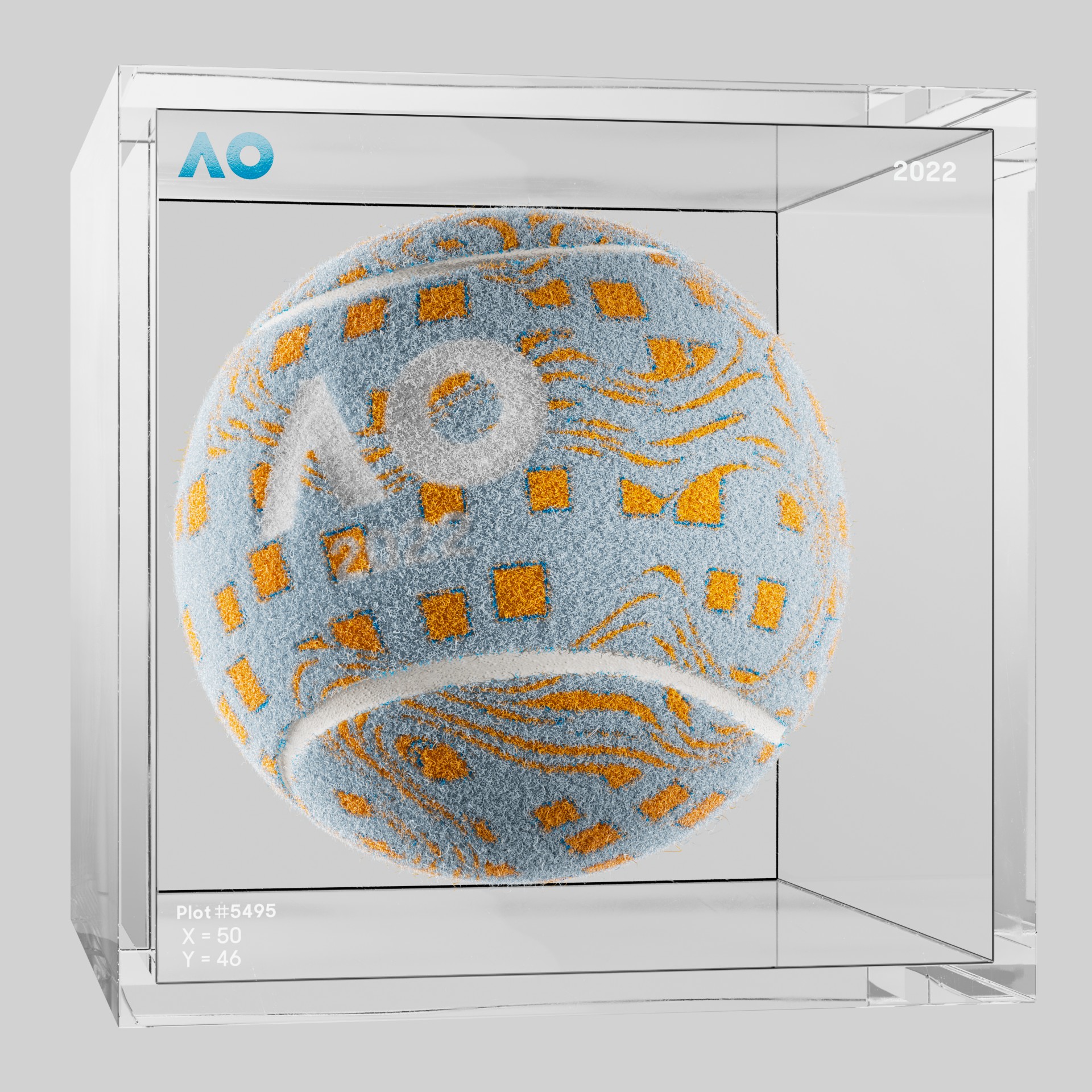 The Australian Open - The Australian Open Art Ball - AO Art Ball #3372 - NFT # 3372